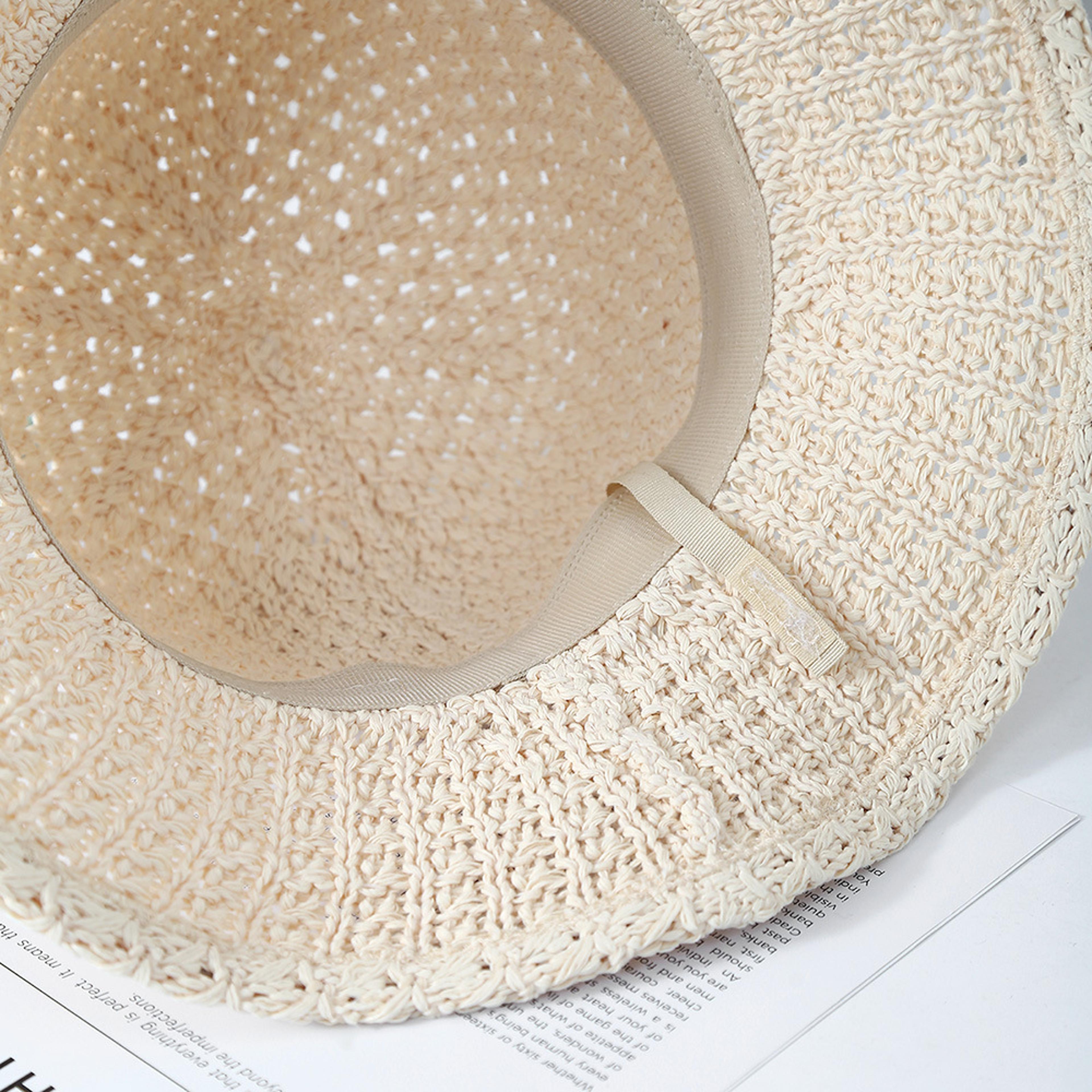 Womens Wide Brim Sun Hat Foldable Breathable Fisherman Cap For Beach Travel 3