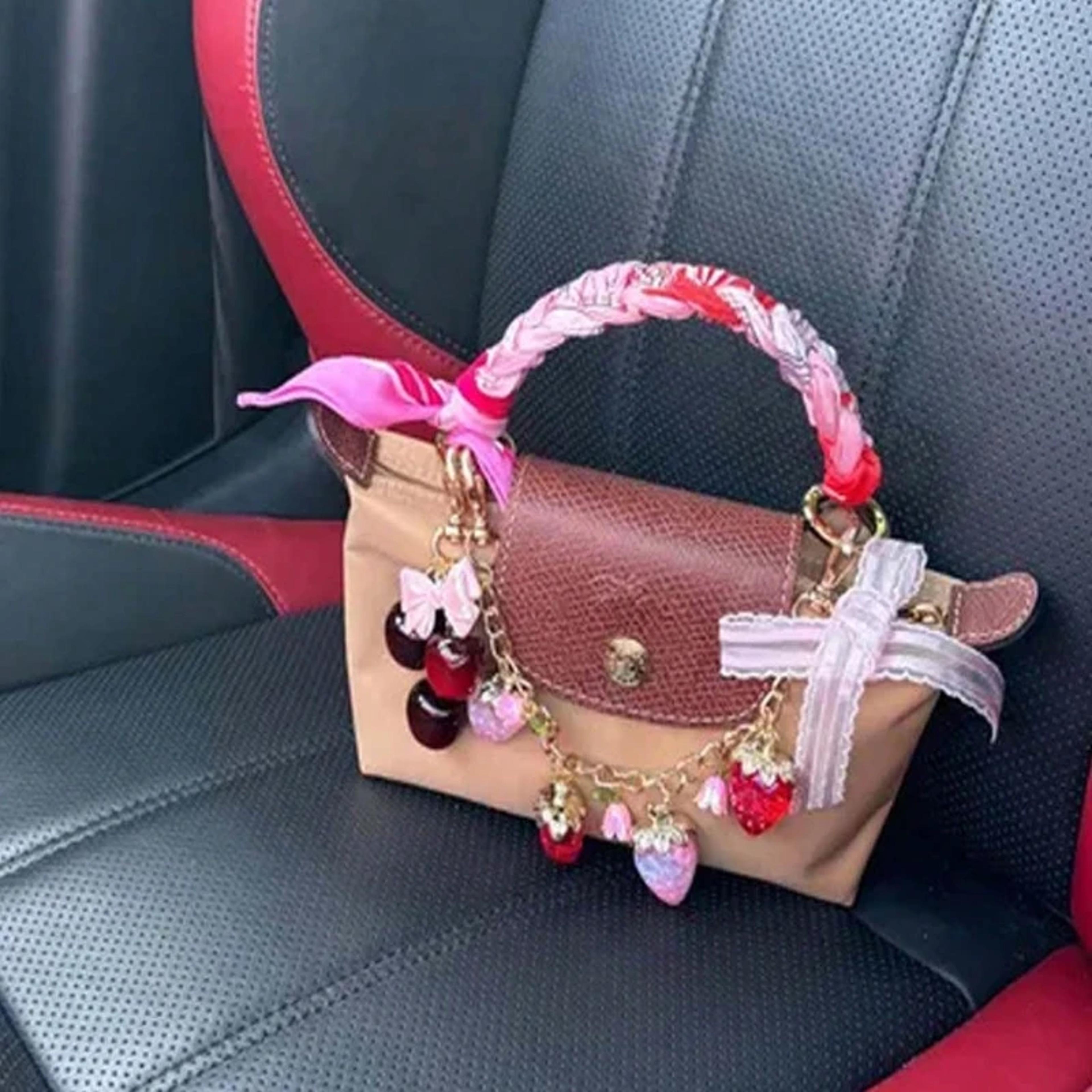 Glitter Cherry Bag Charm And Cute Keychain For Designer Handbags 1