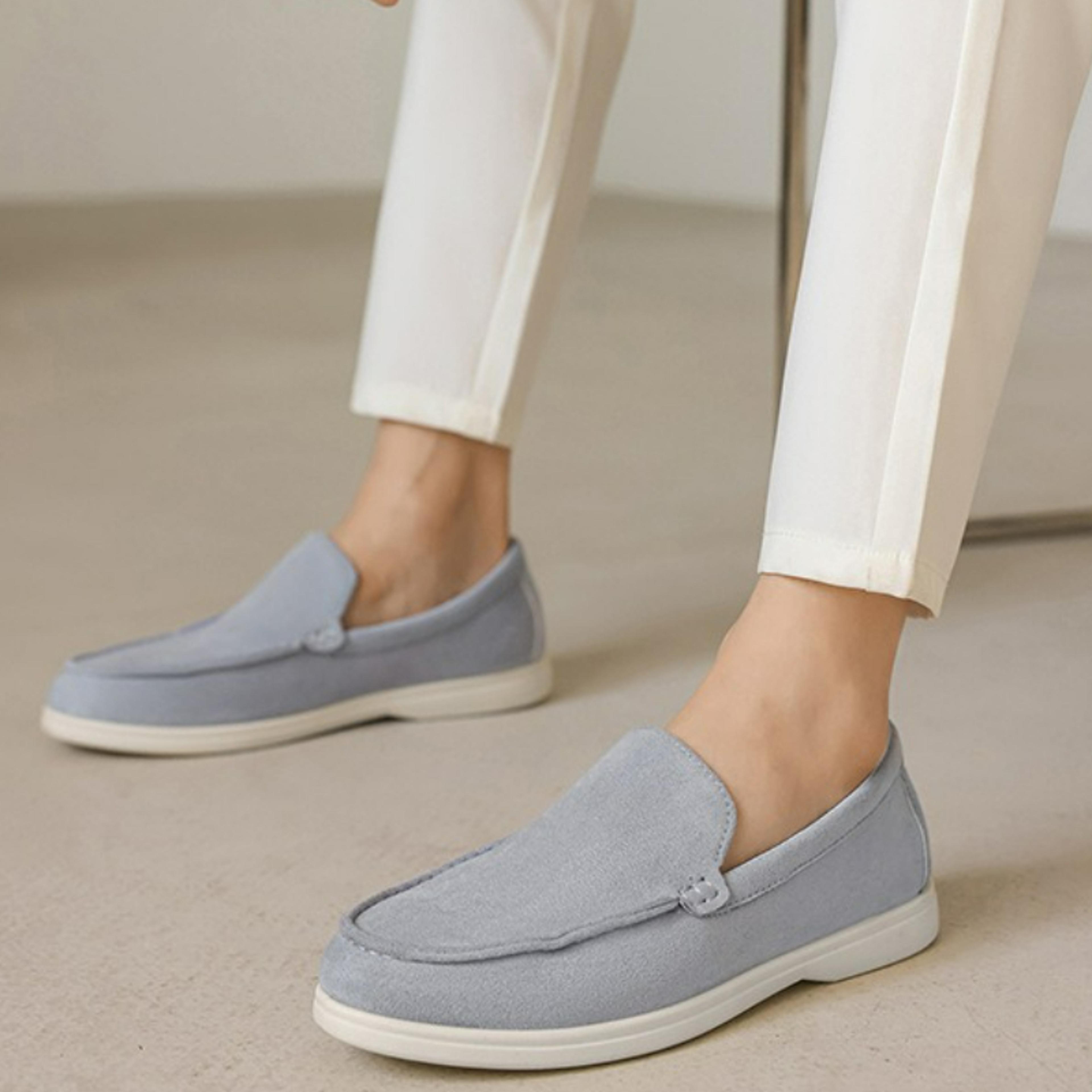 Premium Suede Leather Loafers Lightweight SlipOn Driving Shoes For Men 1