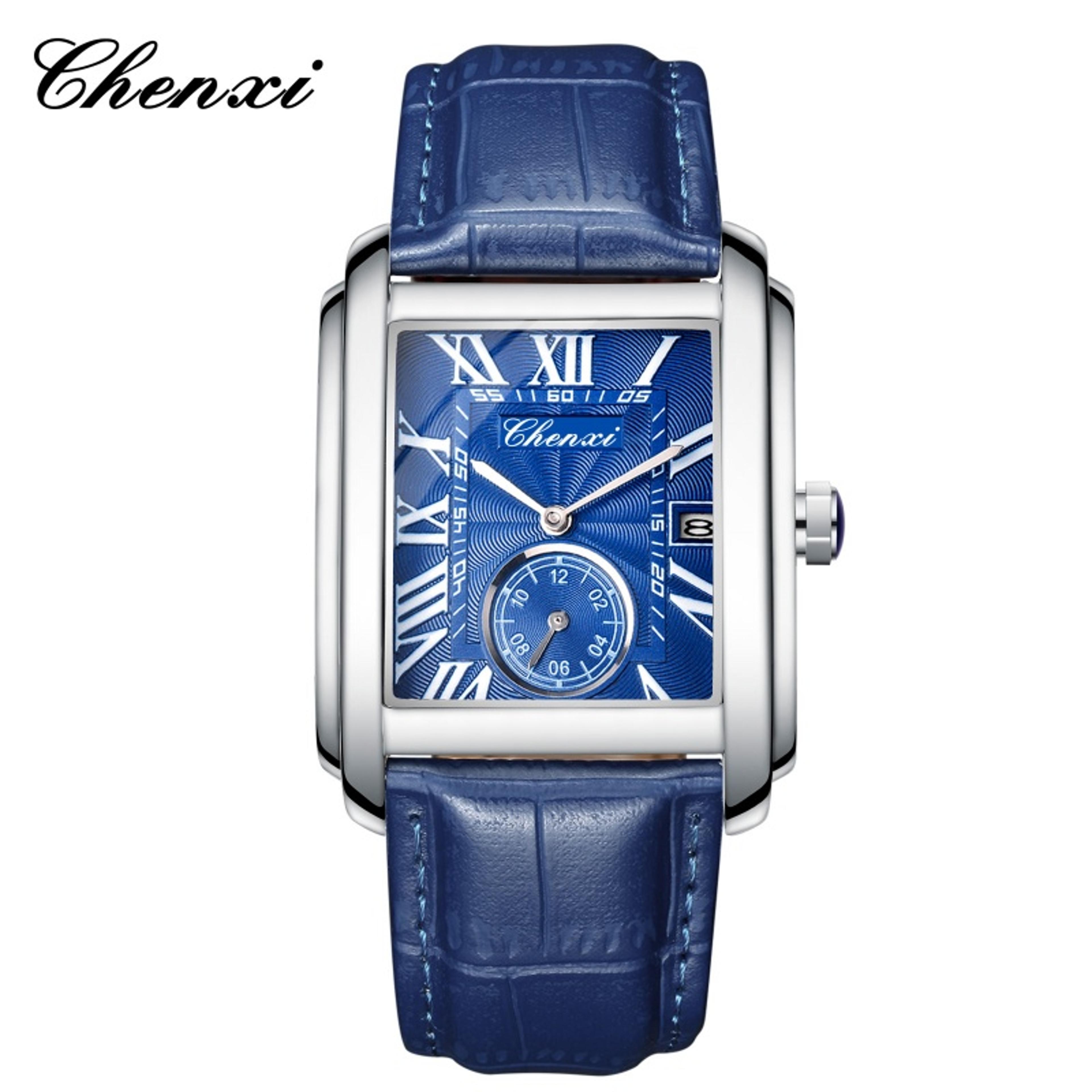 Elite Business Quartz Watch With Leather Strap And Calendar 11