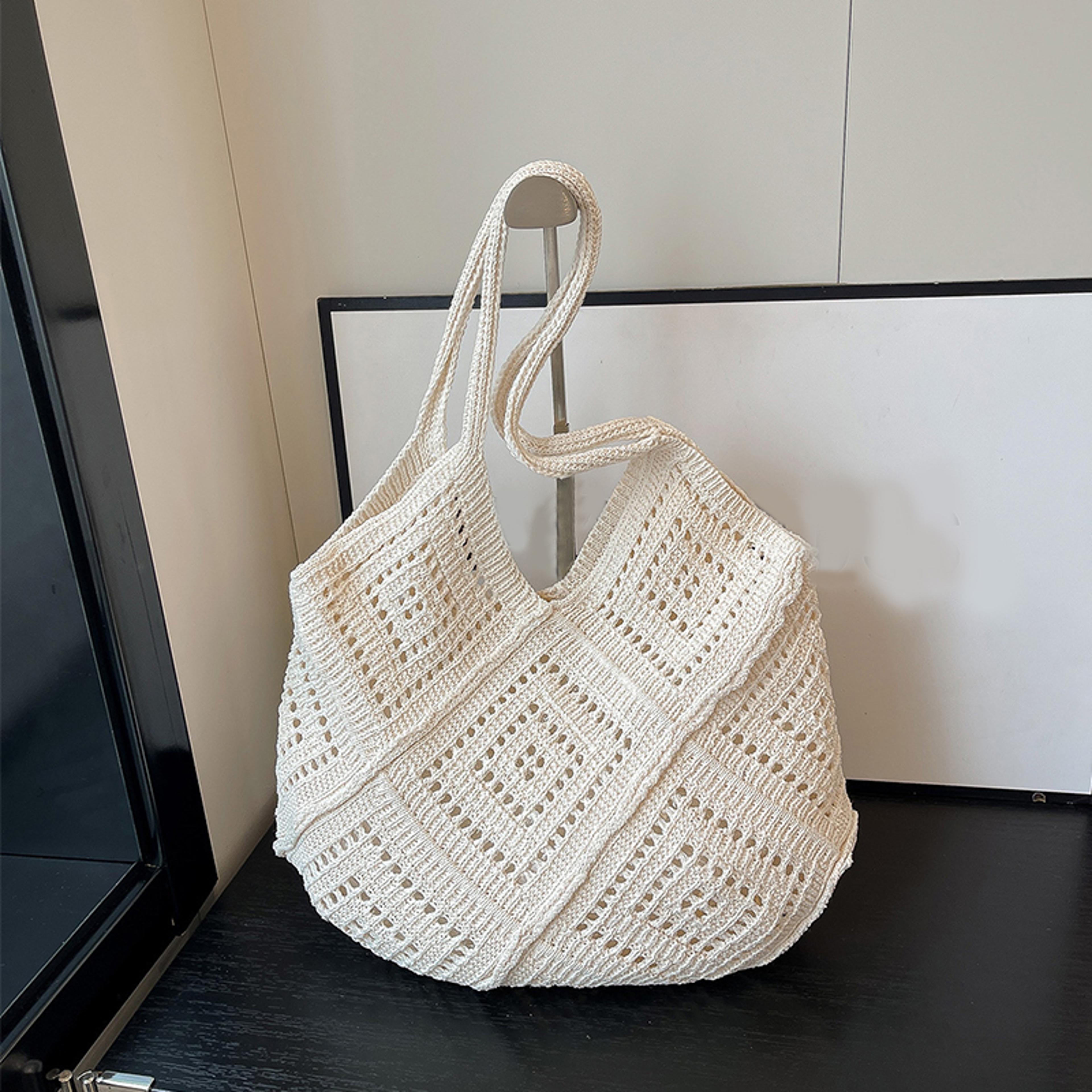 Yarn Hollow Out Large Capacity Summer Shoulder Bag 2