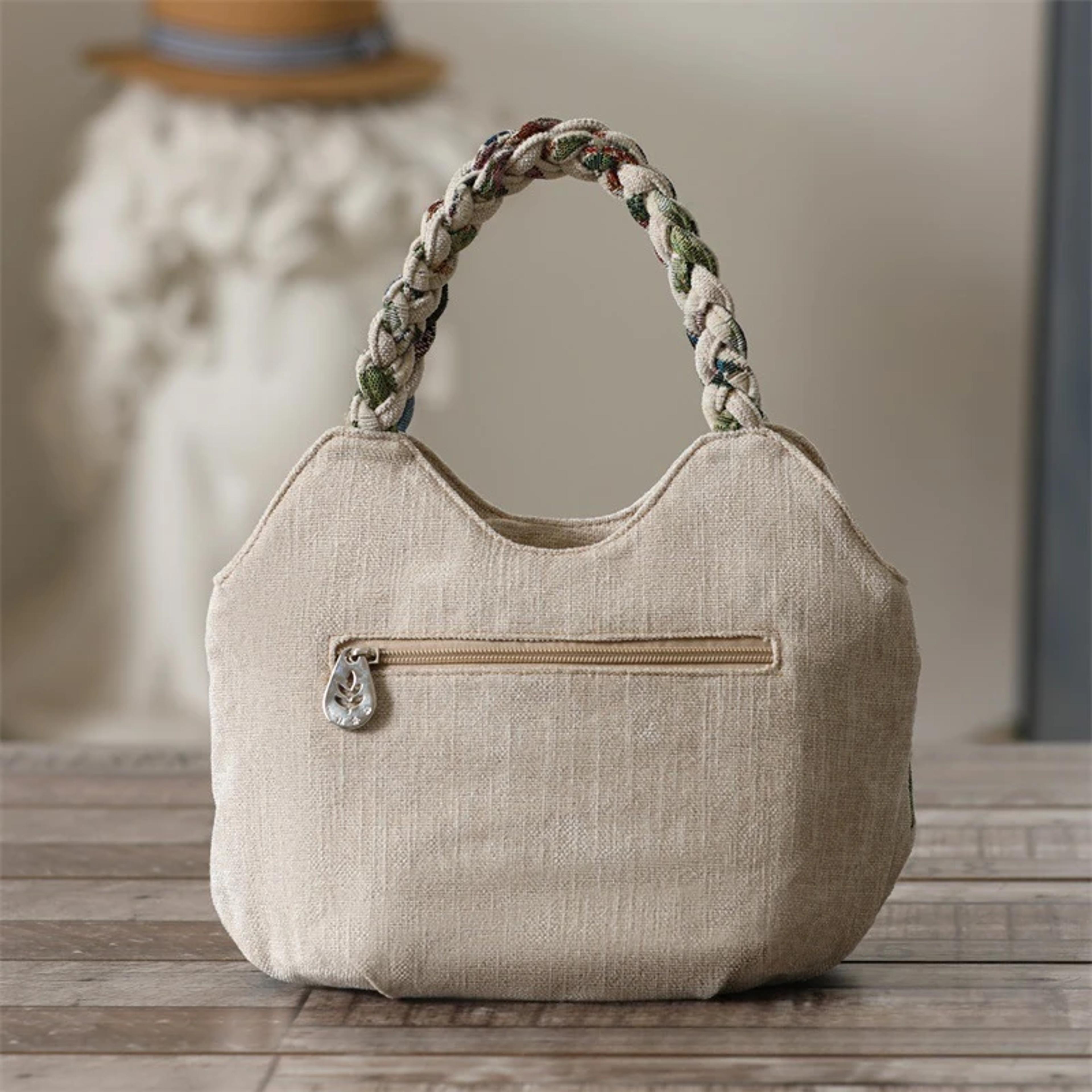 Ethnic Style Canvas Handbag With Embroidery 4