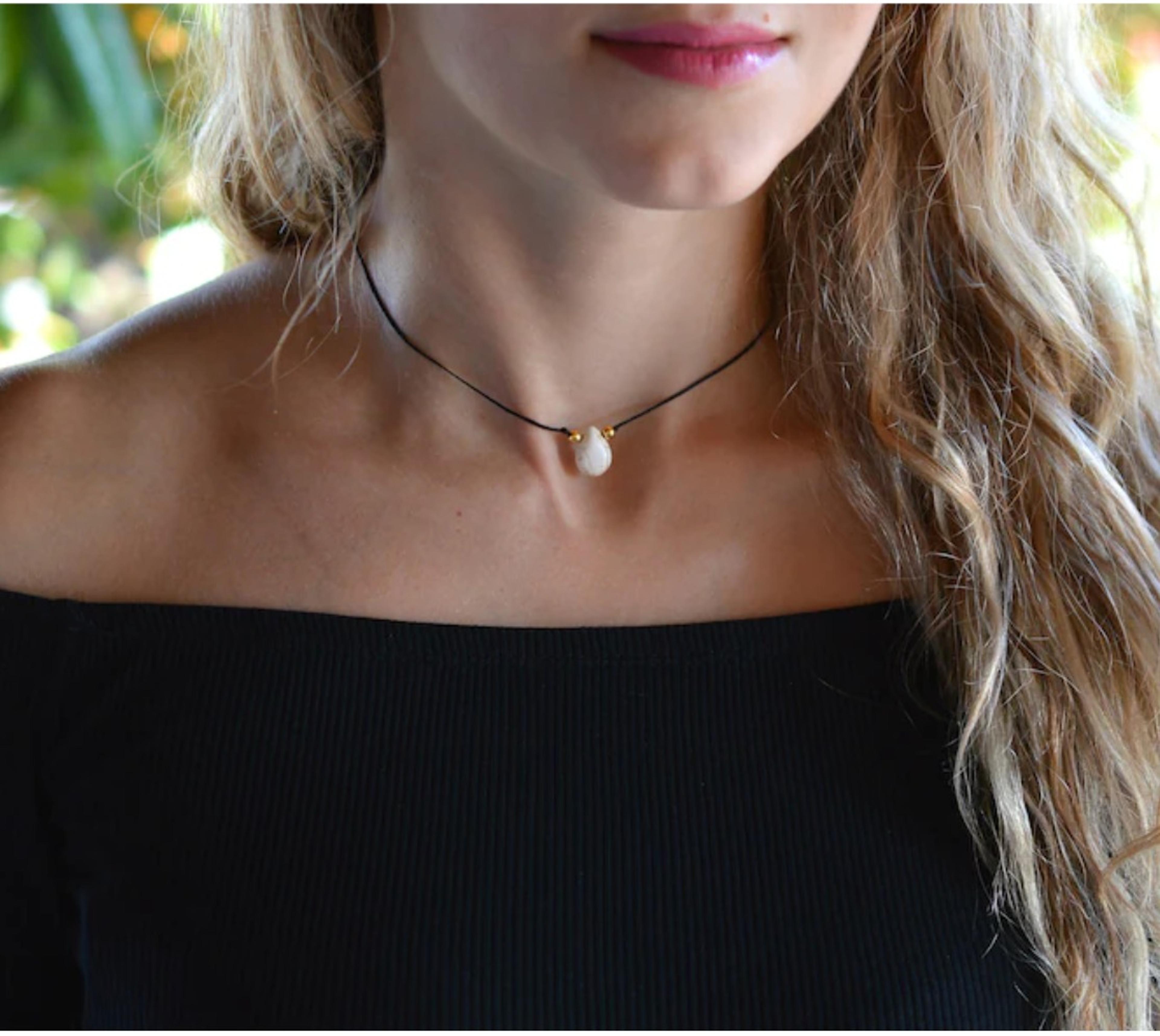 Turquoise Beaded Choker Necklace For Women Boho Gemstone Jewelry 5