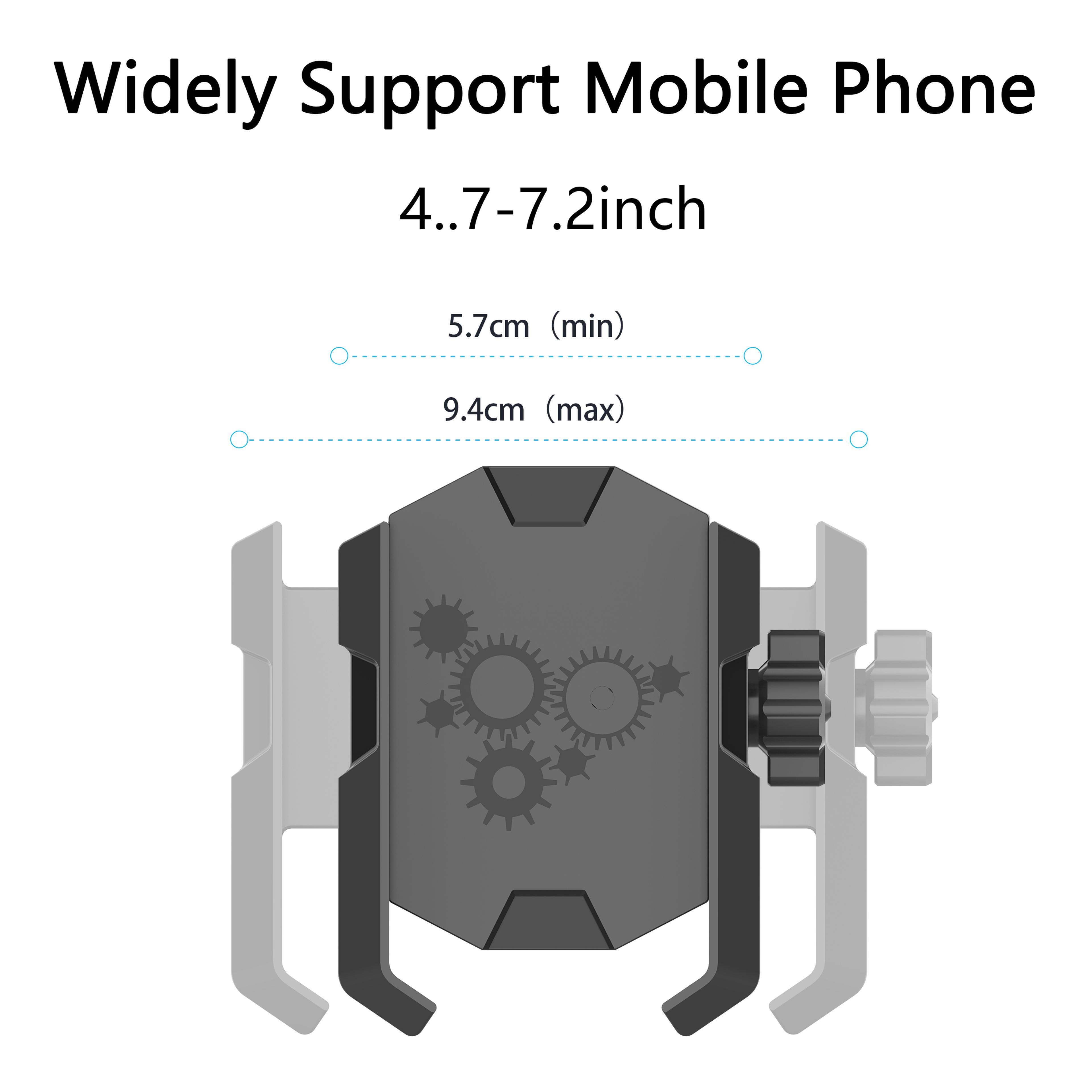 Super Clamp Phone Holder For Treadmill Spin Bike Stroller Wheelchair Golf Cart Music Stand Stationa 4