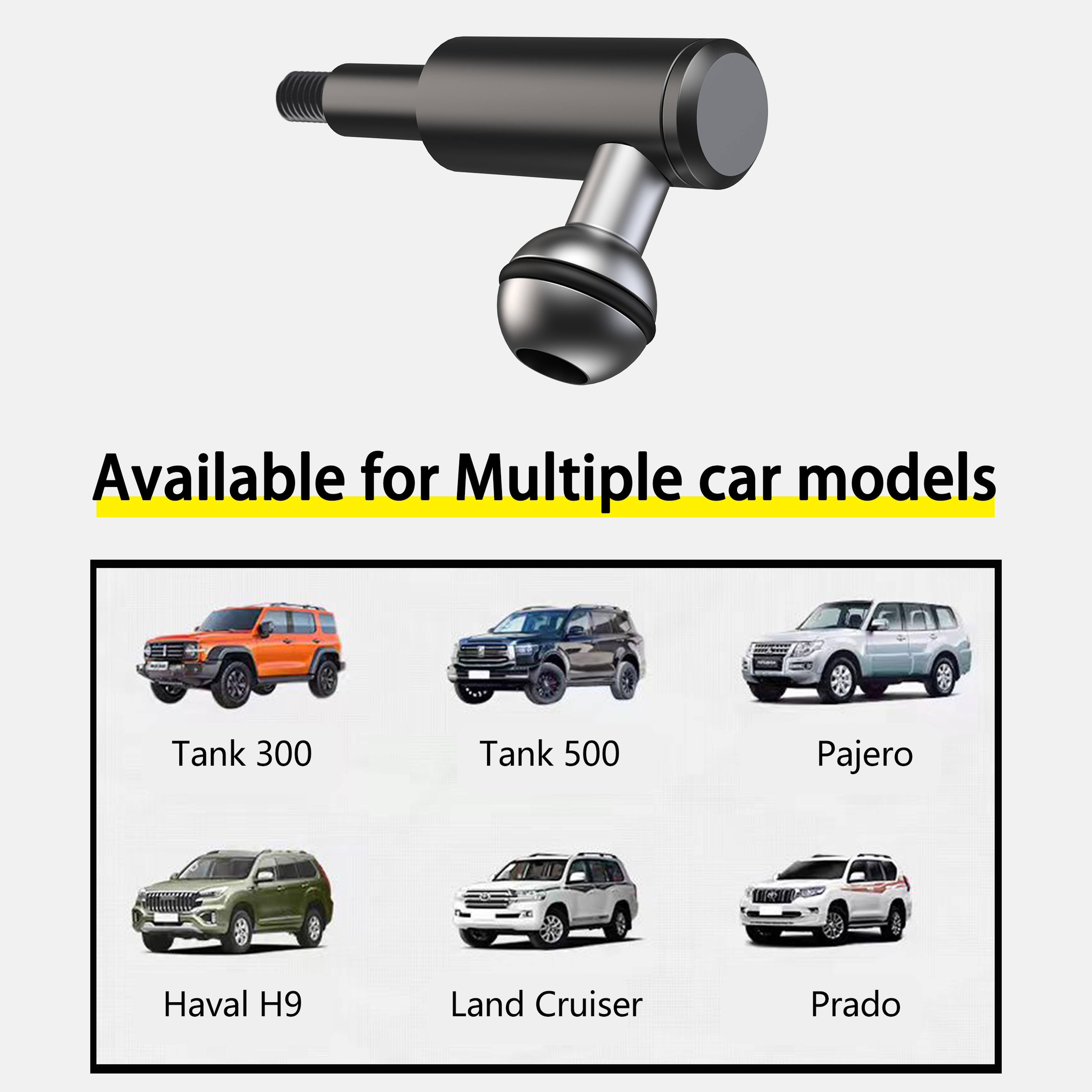 Offroad Vehicle Car Apillar Mobile Phone Bracket Truck Handle Armrest Mobile Holder 3