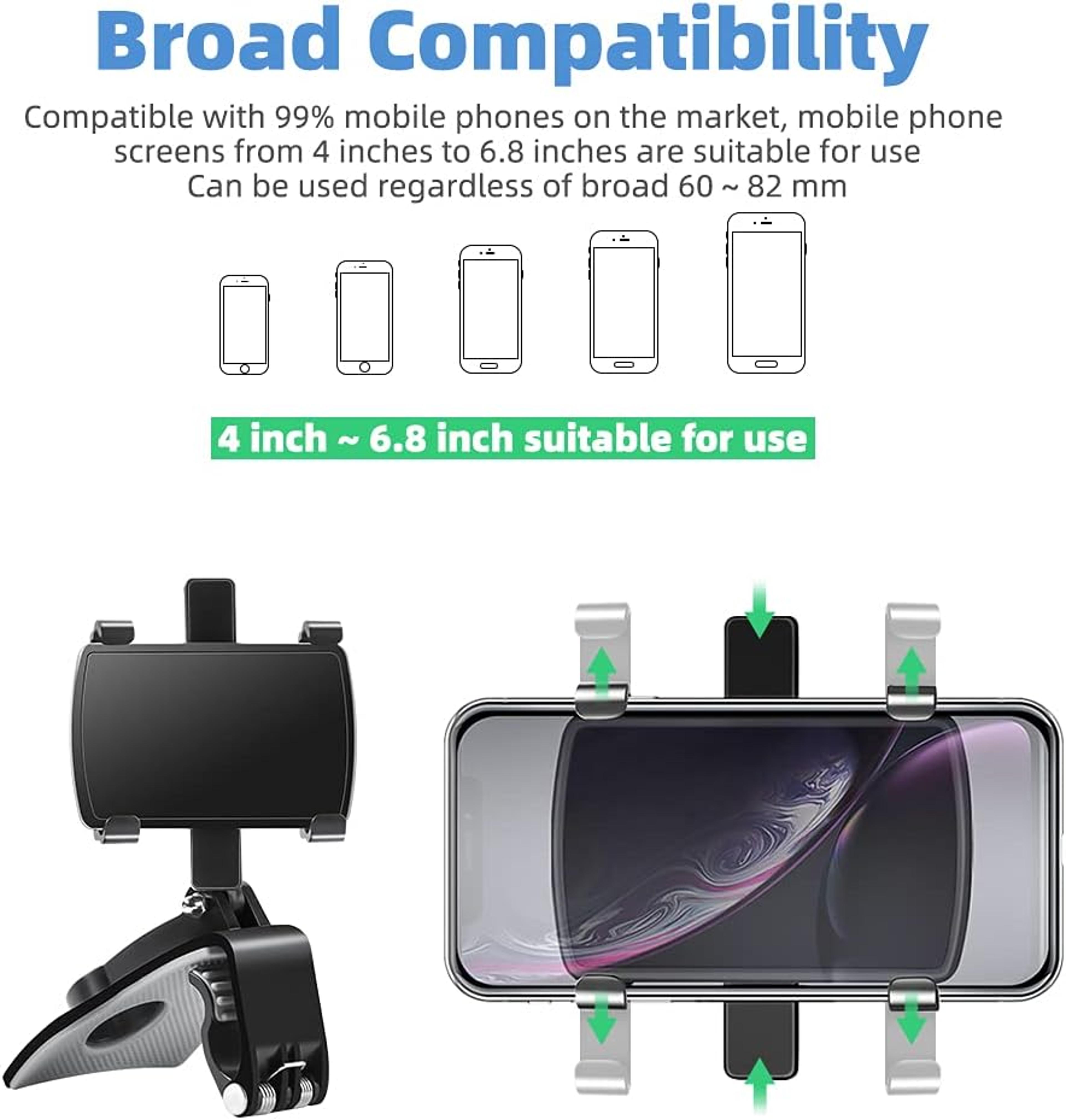 Dashboard Phone Holder Mount For Universal Car  Strong And Stable 4