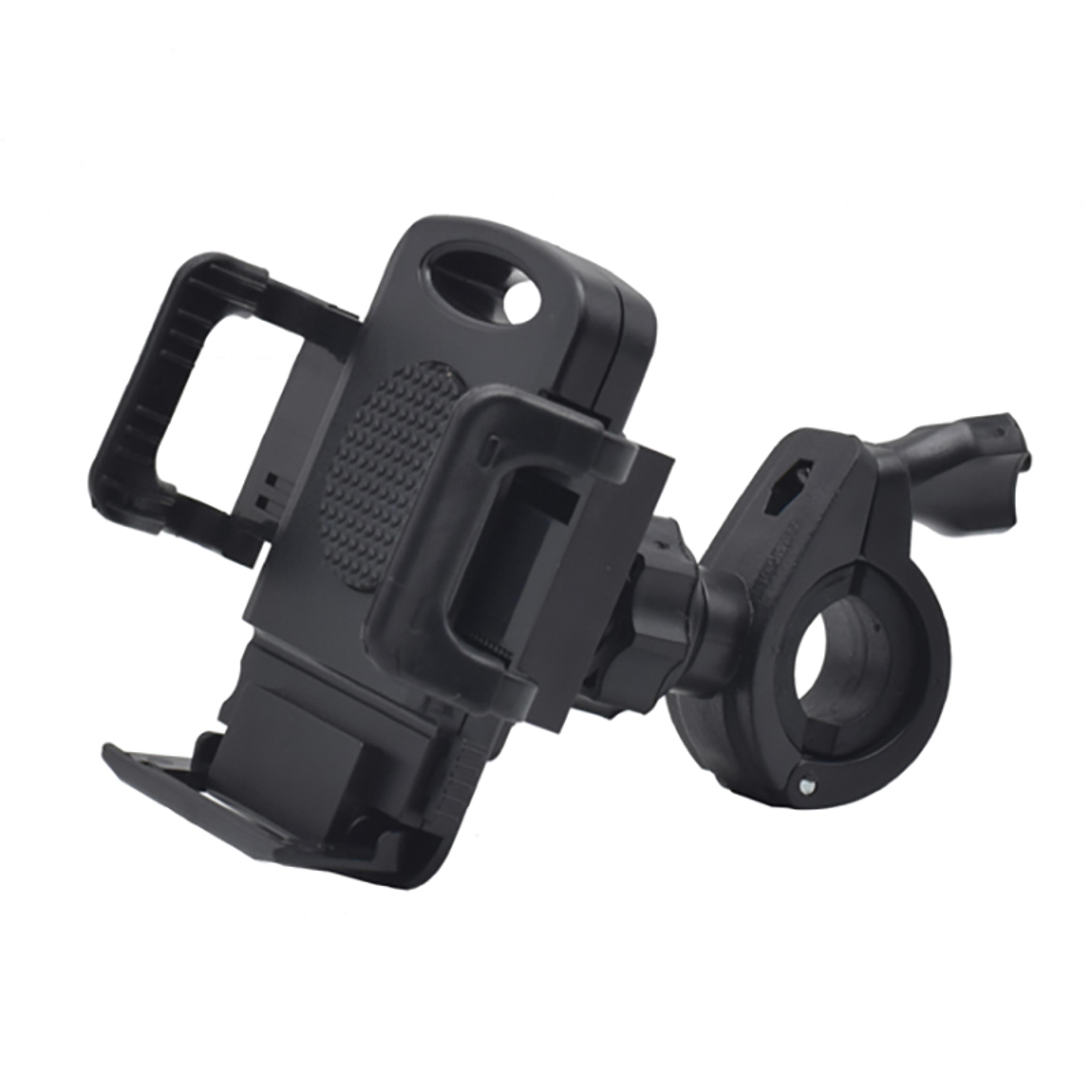 motorcycle phone mount clamp, bike phone holder for handlebar, universal smartphone clip for scooters