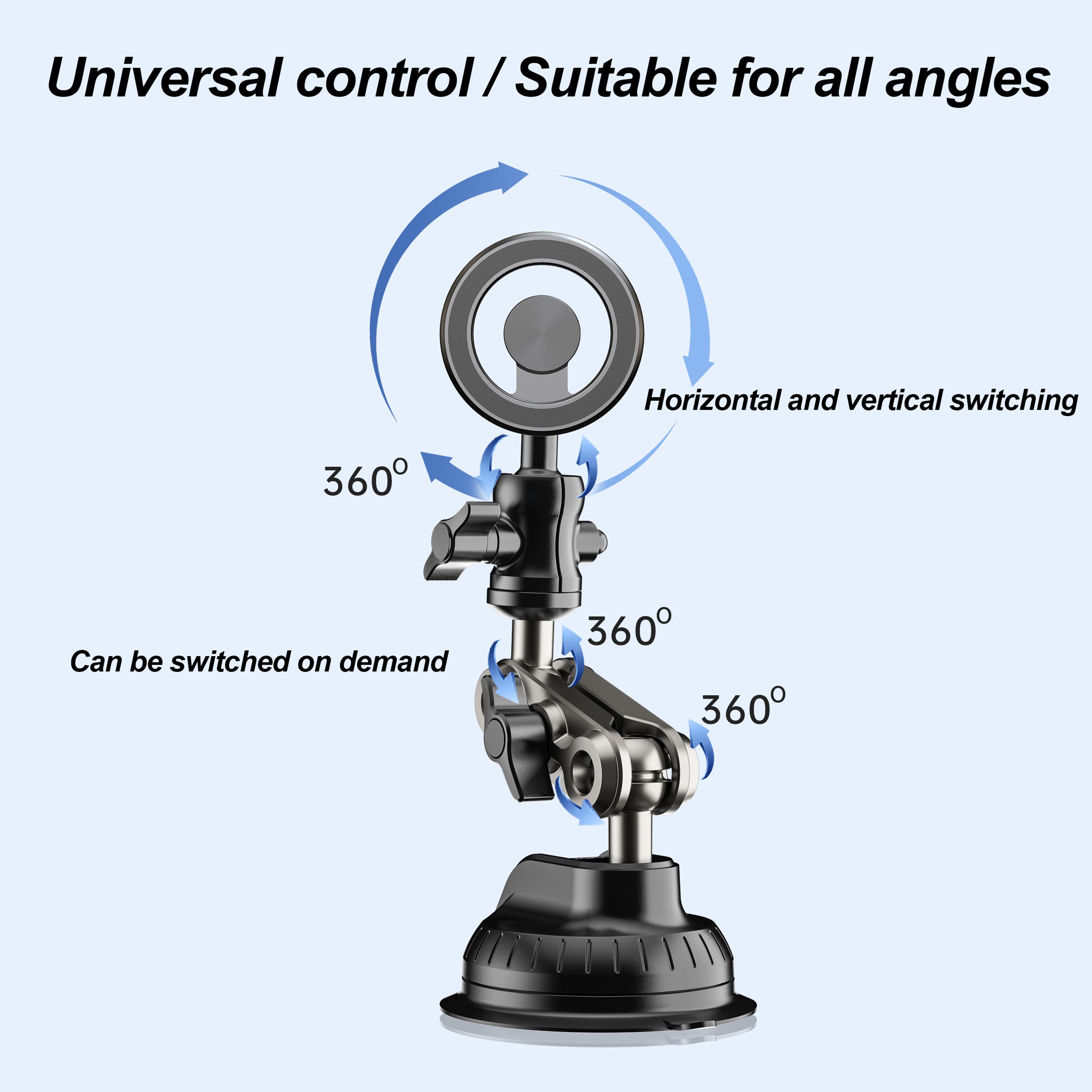 Universal Magic Arm Phone Mount Suction Magnetic Car Holder For Vlog Shooting 1