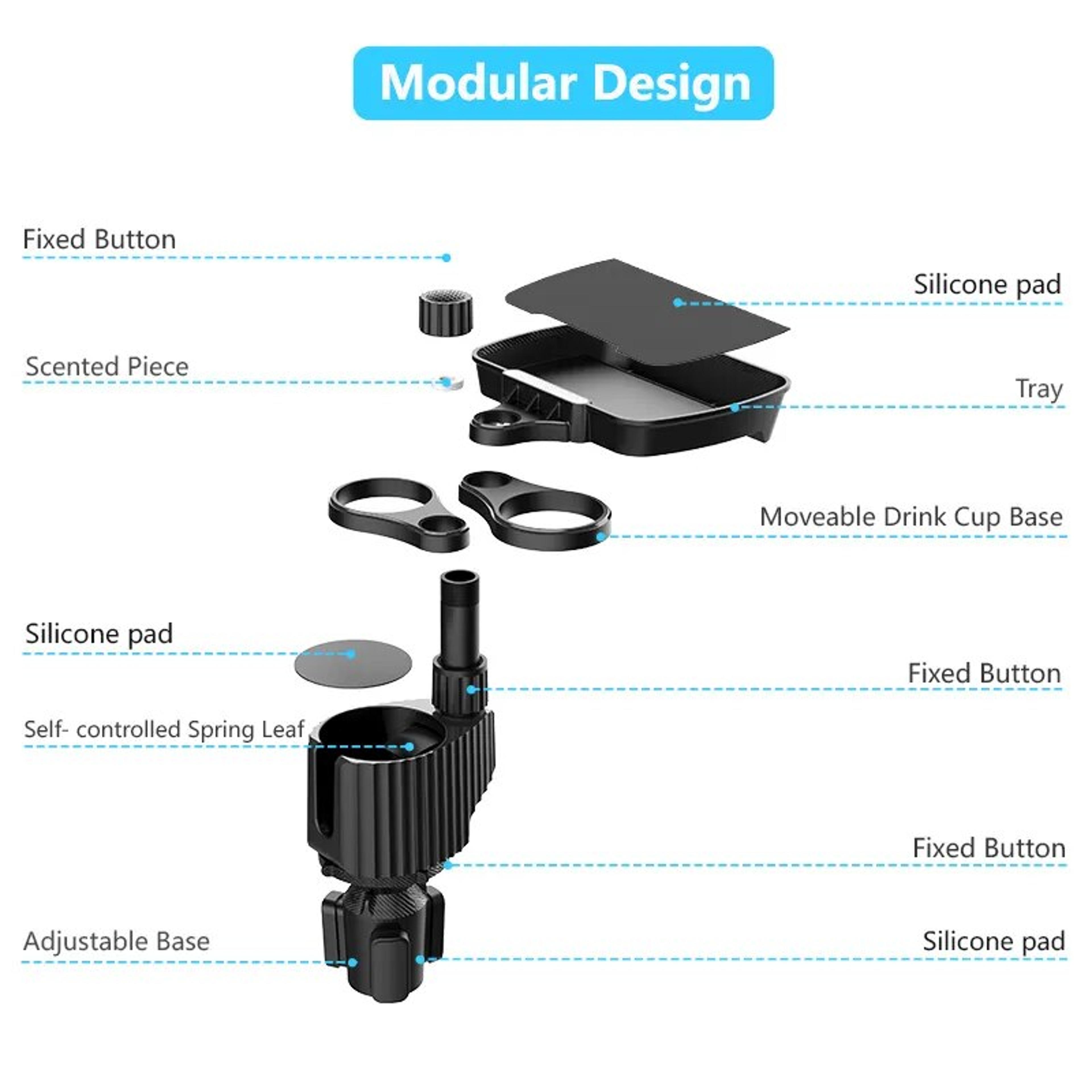 Detachable Car Cup Holder Tray Car Cup Holder Expander Tray Car Food Trays For Eating Cup Holder Tr 1