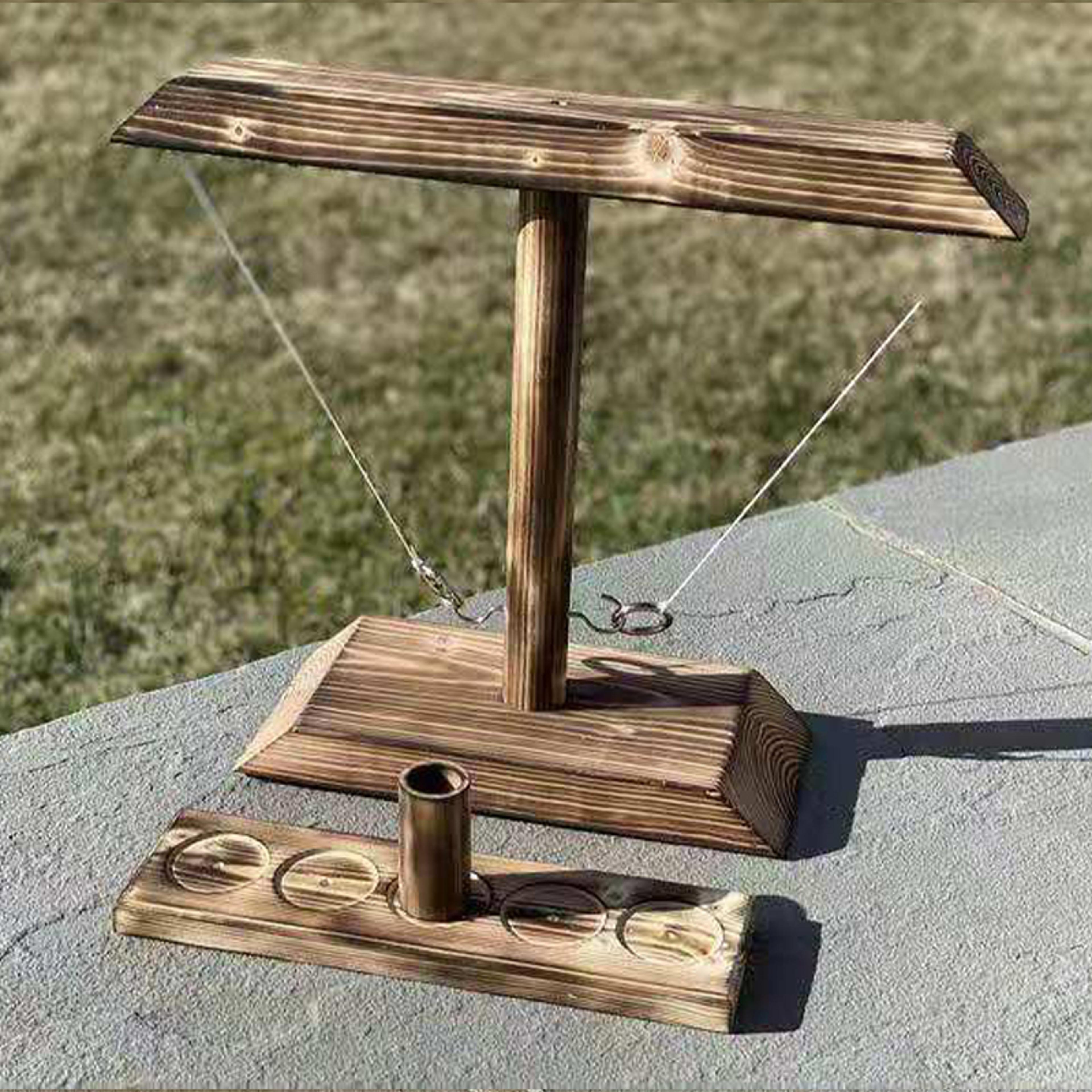 Wooden Shot Board Kids Ring Toss Tables Family Social Drinking Outdoor Bars Games Fun Home Party To 1