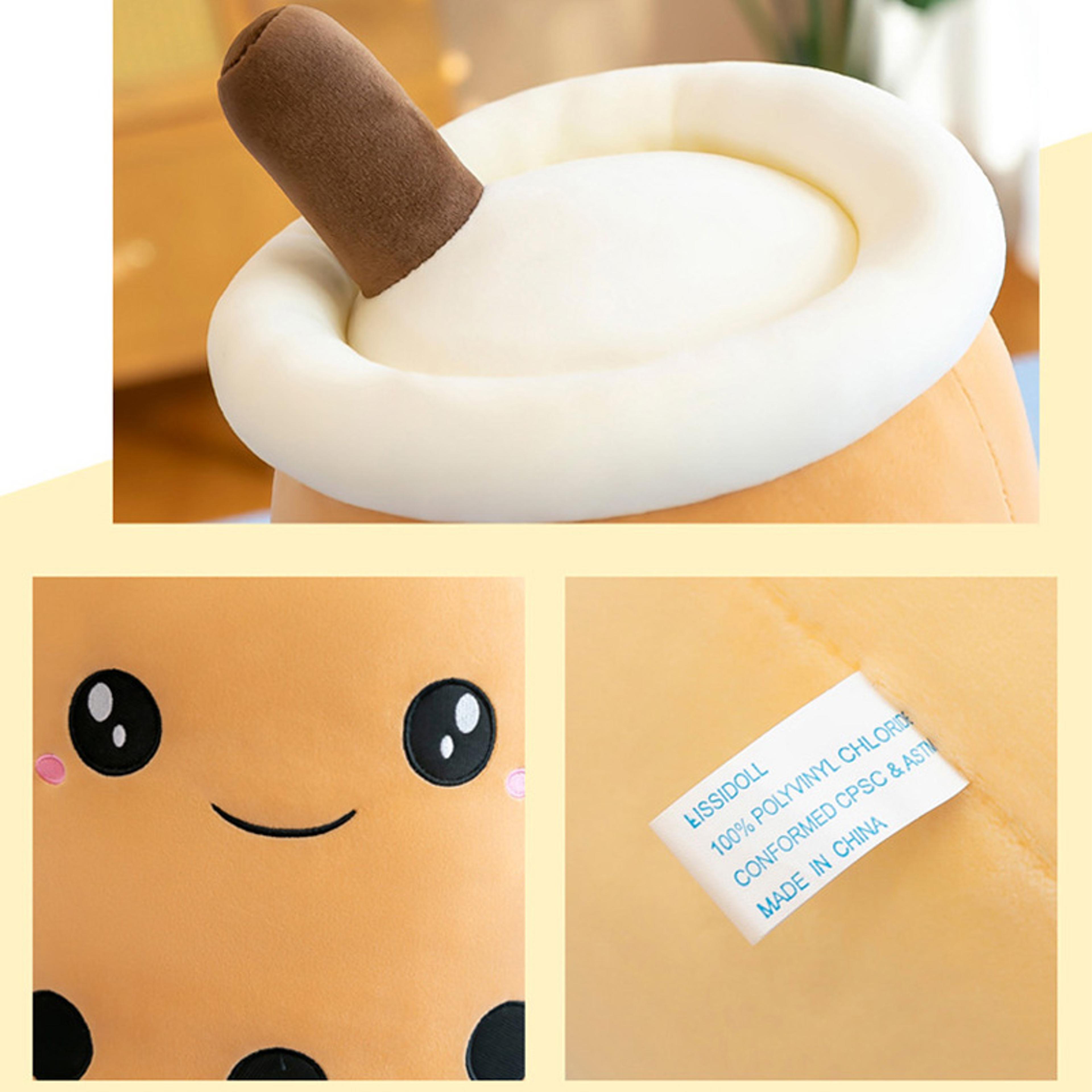 Kawaii Plush Toys Soft Boba Plush Bubble Tea Pillow For Babies 3