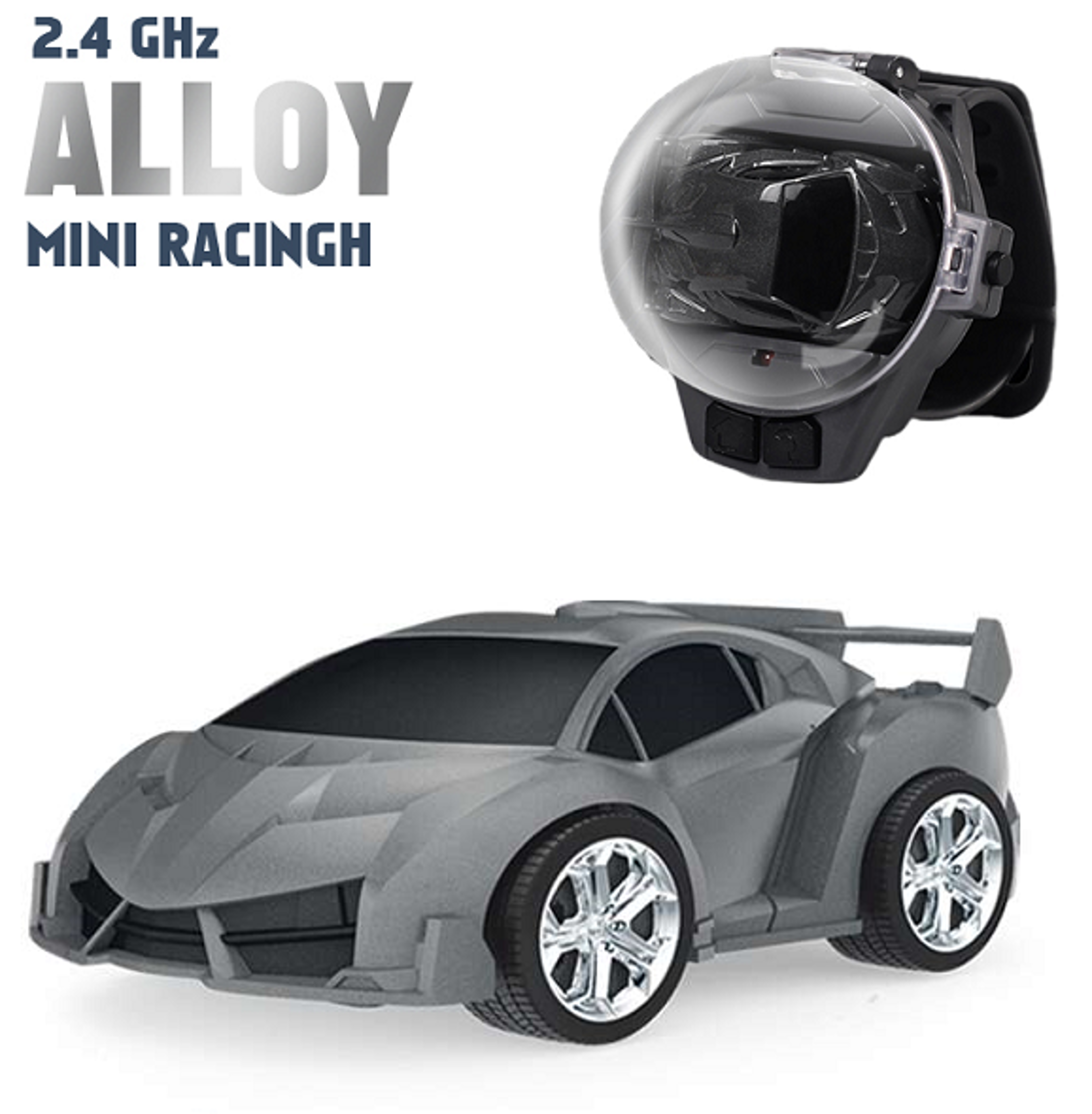 Mini Watch Car Parent Child Interaction Remote Control Car Electric Alloy Childrens Watch Racing To 15
