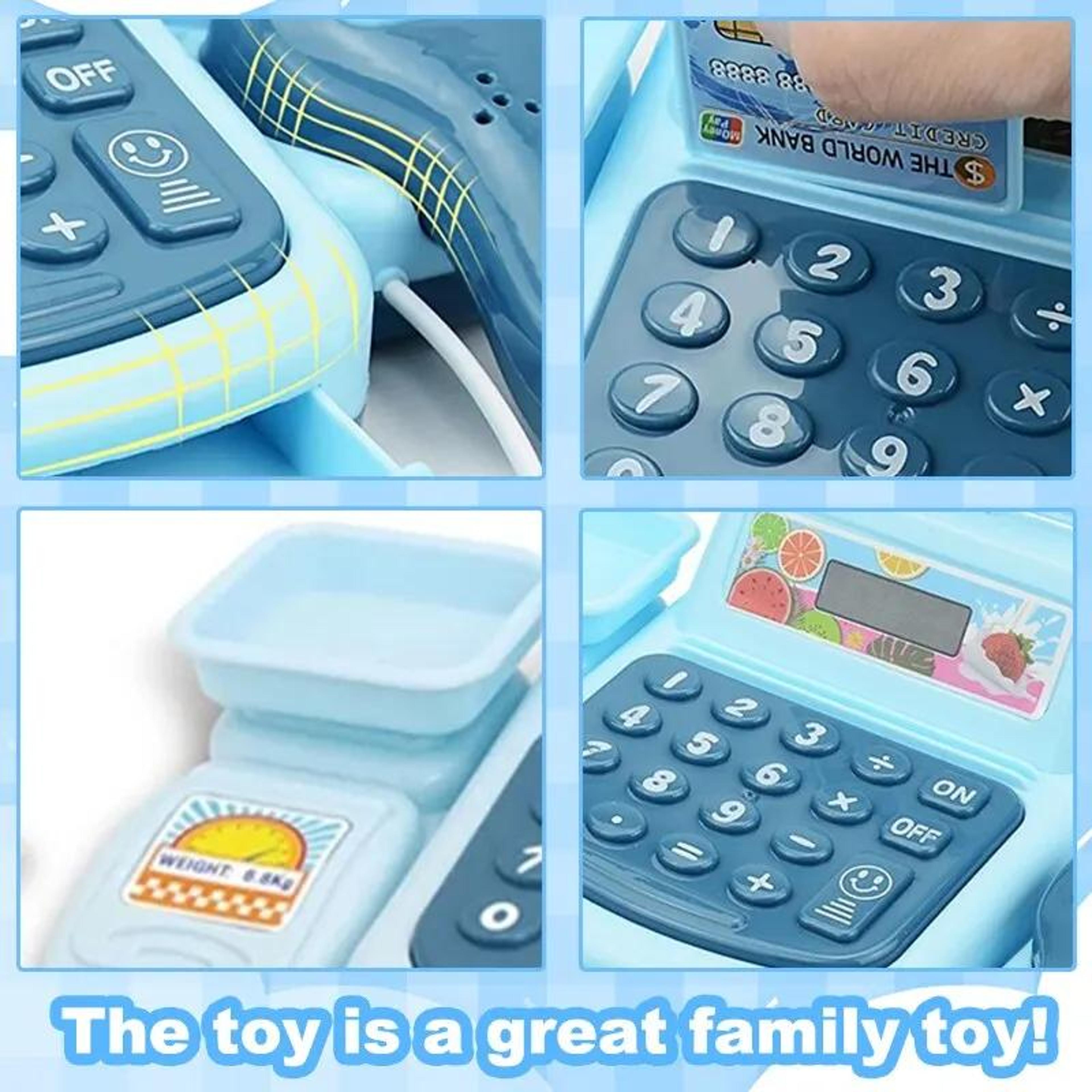 Realistic Checkout Counter Simulated Cash Register Toys Playhouse Roleplay Education Shopping Model 5