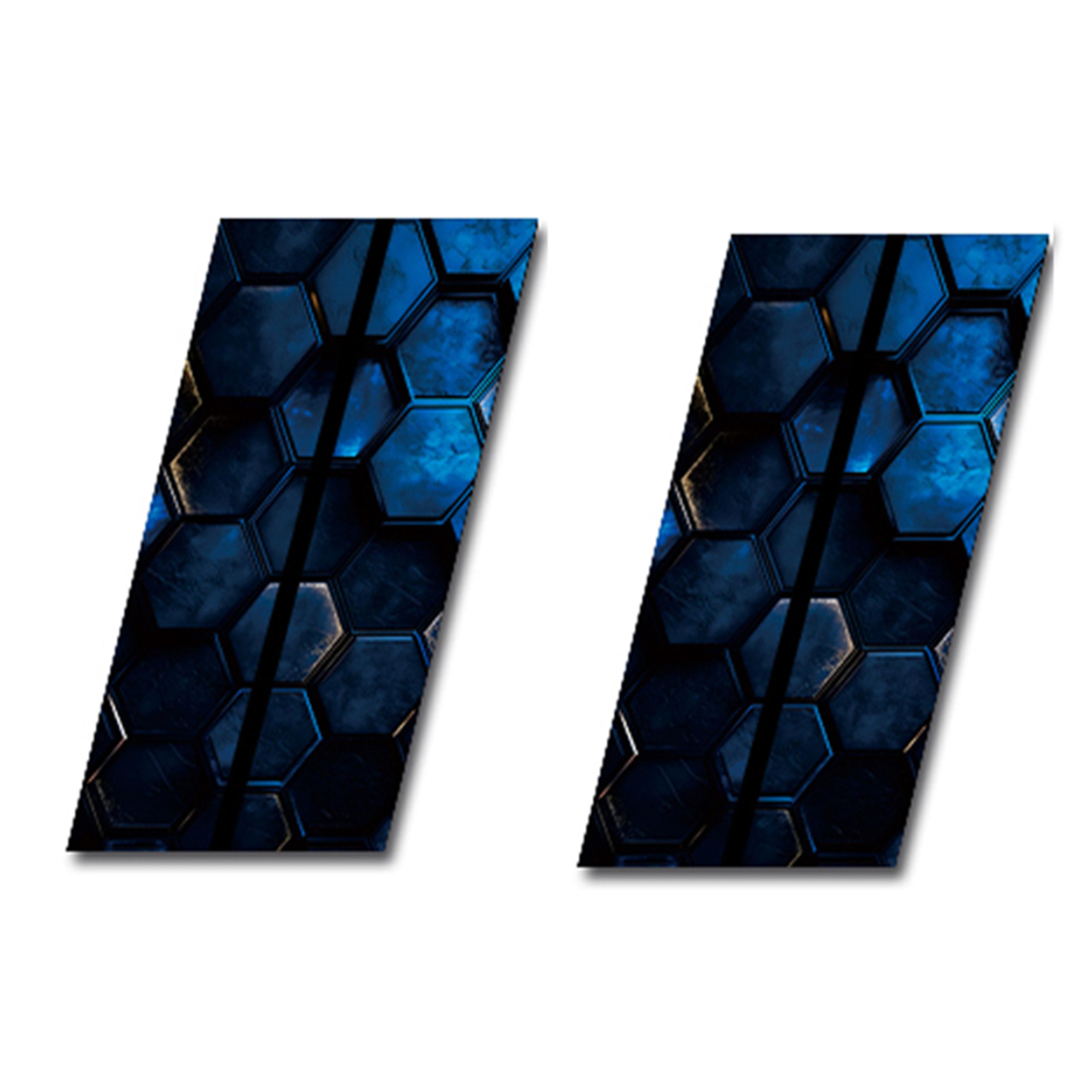 Waterproof Honeycomb BPillar Decal DIY Car Door Post Sticker For Automotive Accessories 3