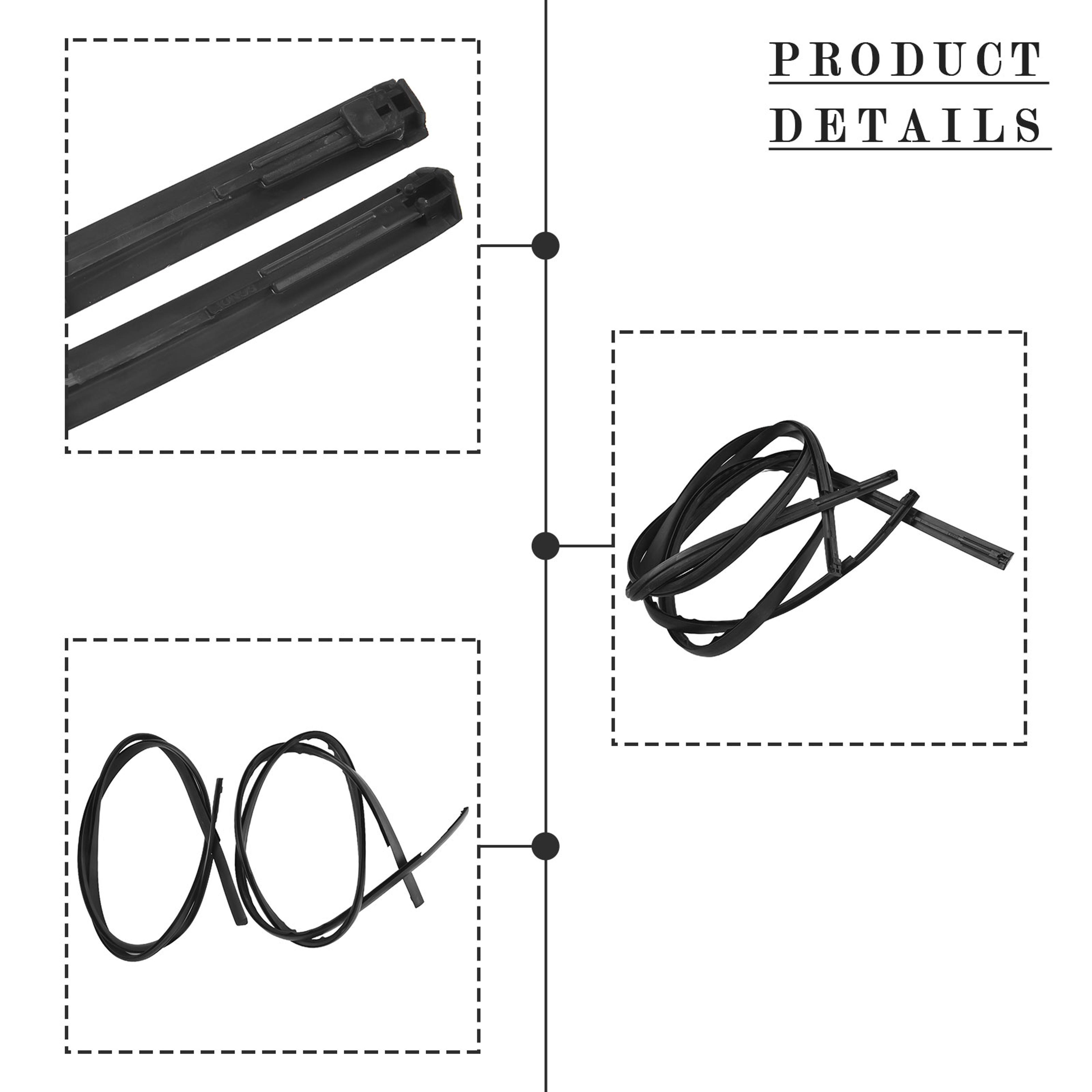 Toyota Roof Drip Moulding Side Finish Strip Rubber Seal Strips For Car Wash Maintenance Tools 3