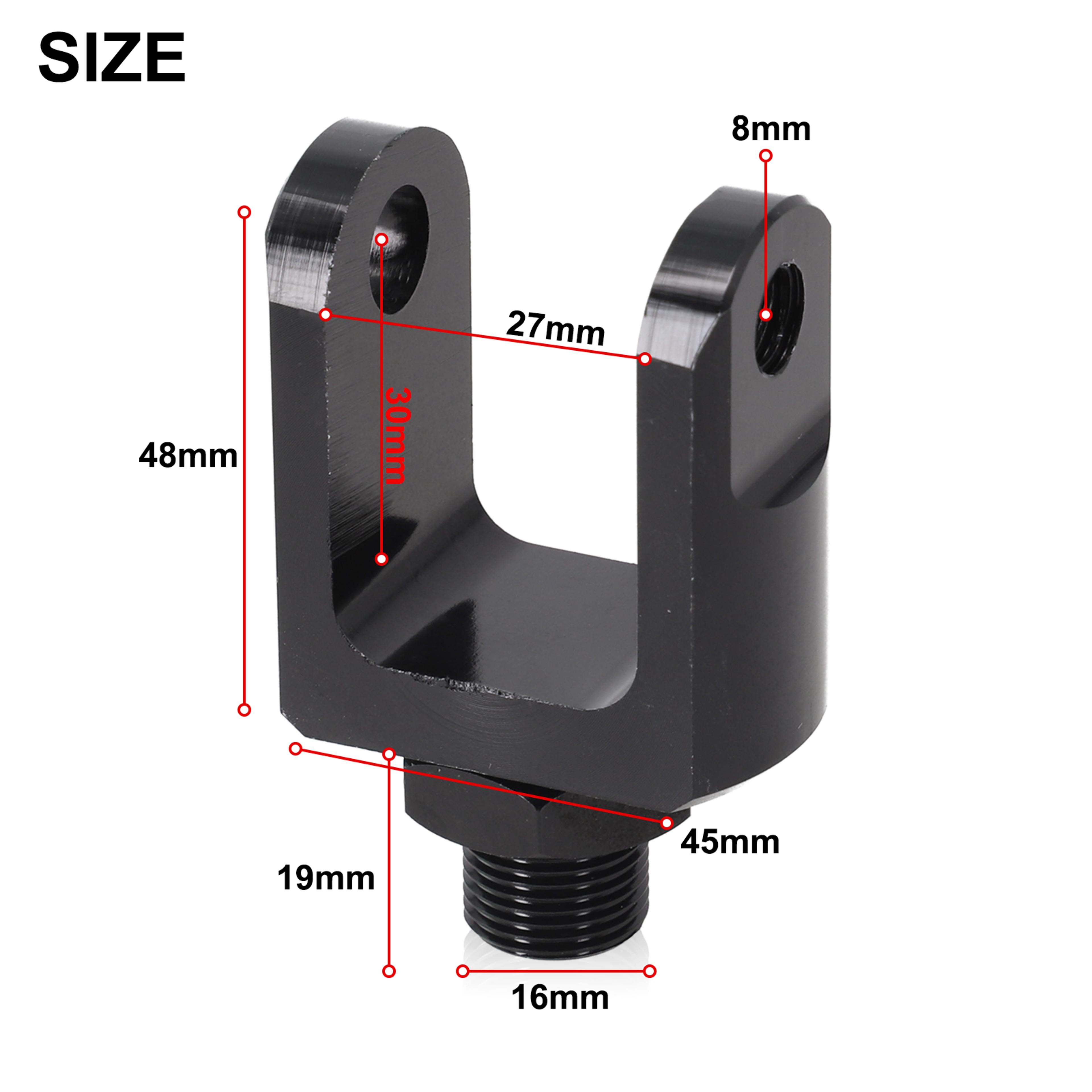 Motorcycle Suspension Parts Rear Shock Adapter Widened Lower Fork Head Round End Shock Absorber 4