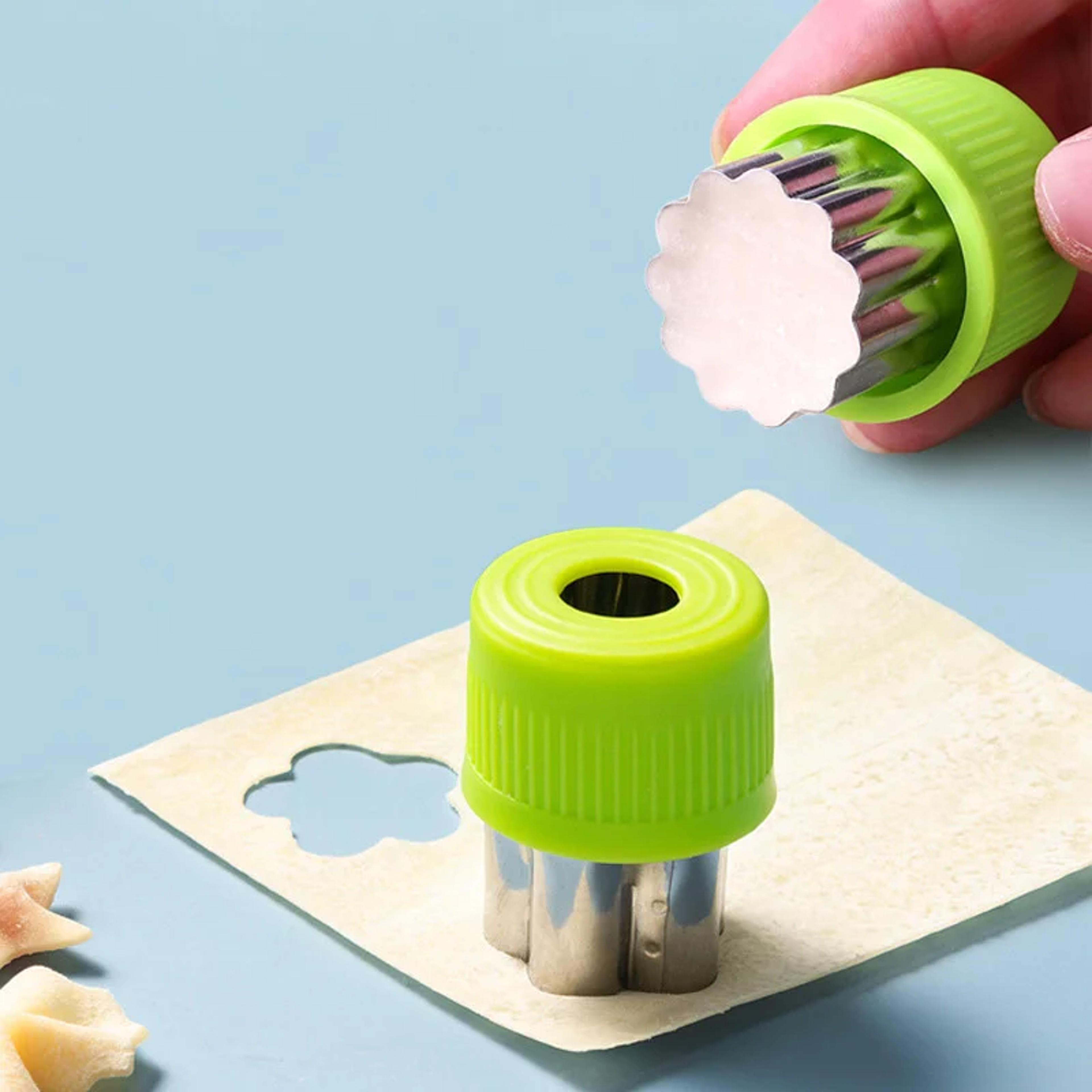 Small Wonton Biscuit Mold Stainless Steel Fruit Cutting HeartFlower Shape Vegetables Cutter Embossi 1