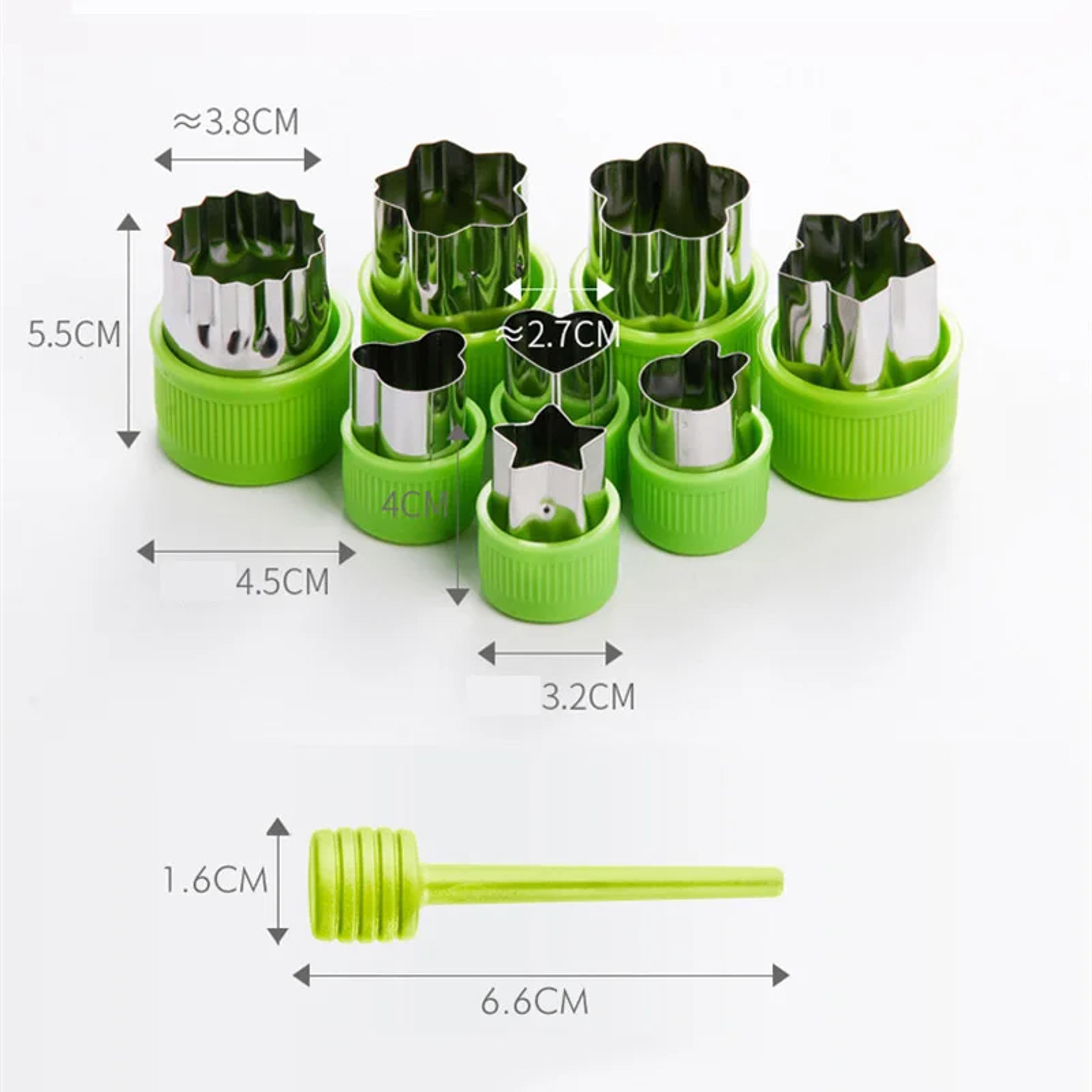 Small Wonton Biscuit Mold Stainless Steel Fruit Cutting HeartFlower Shape Vegetables Cutter Embossi 2