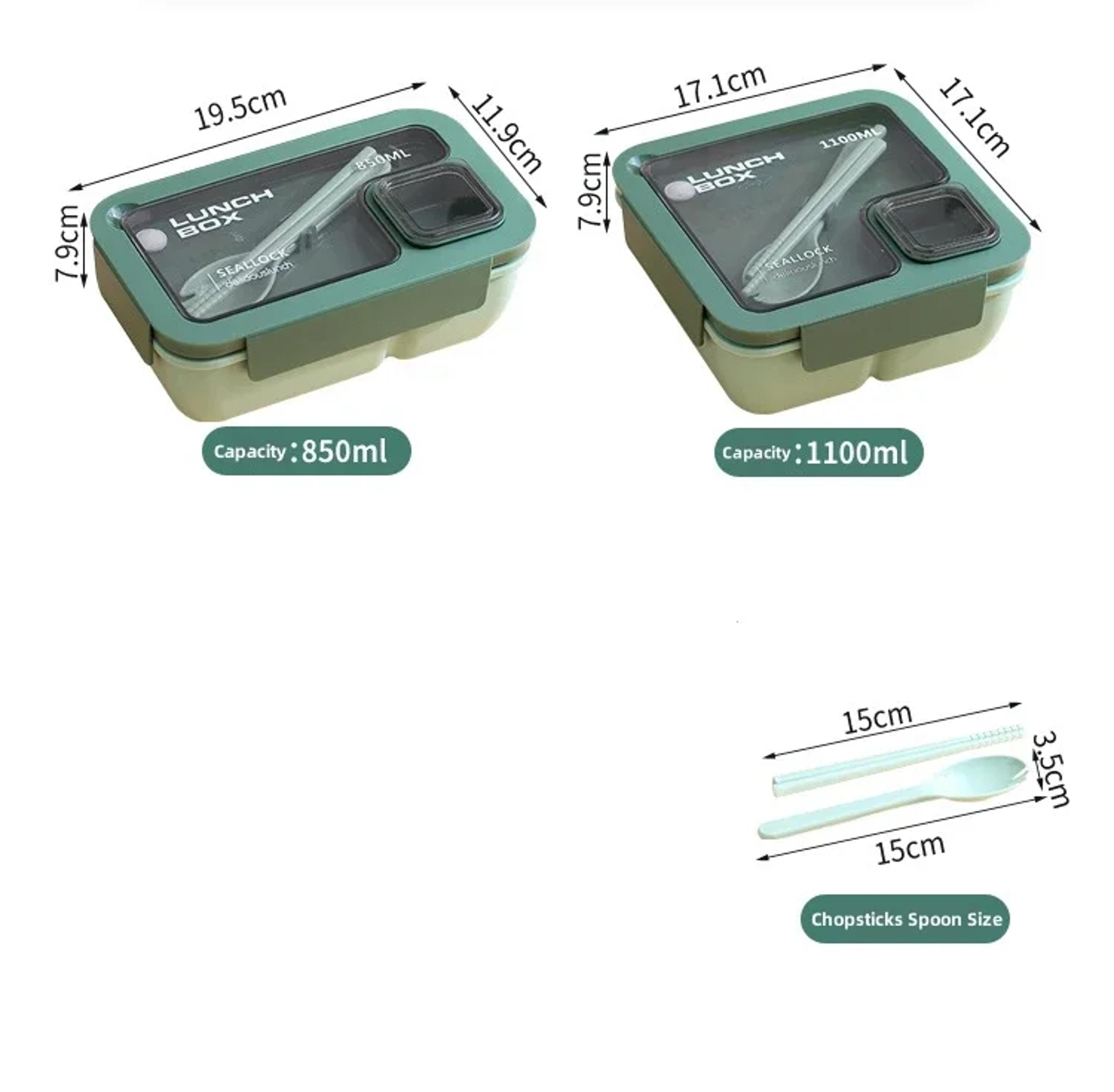 Lunch Bags For Children Bento Box With Tableware Thermal Bag Kit Portable Microwavable Heating 4