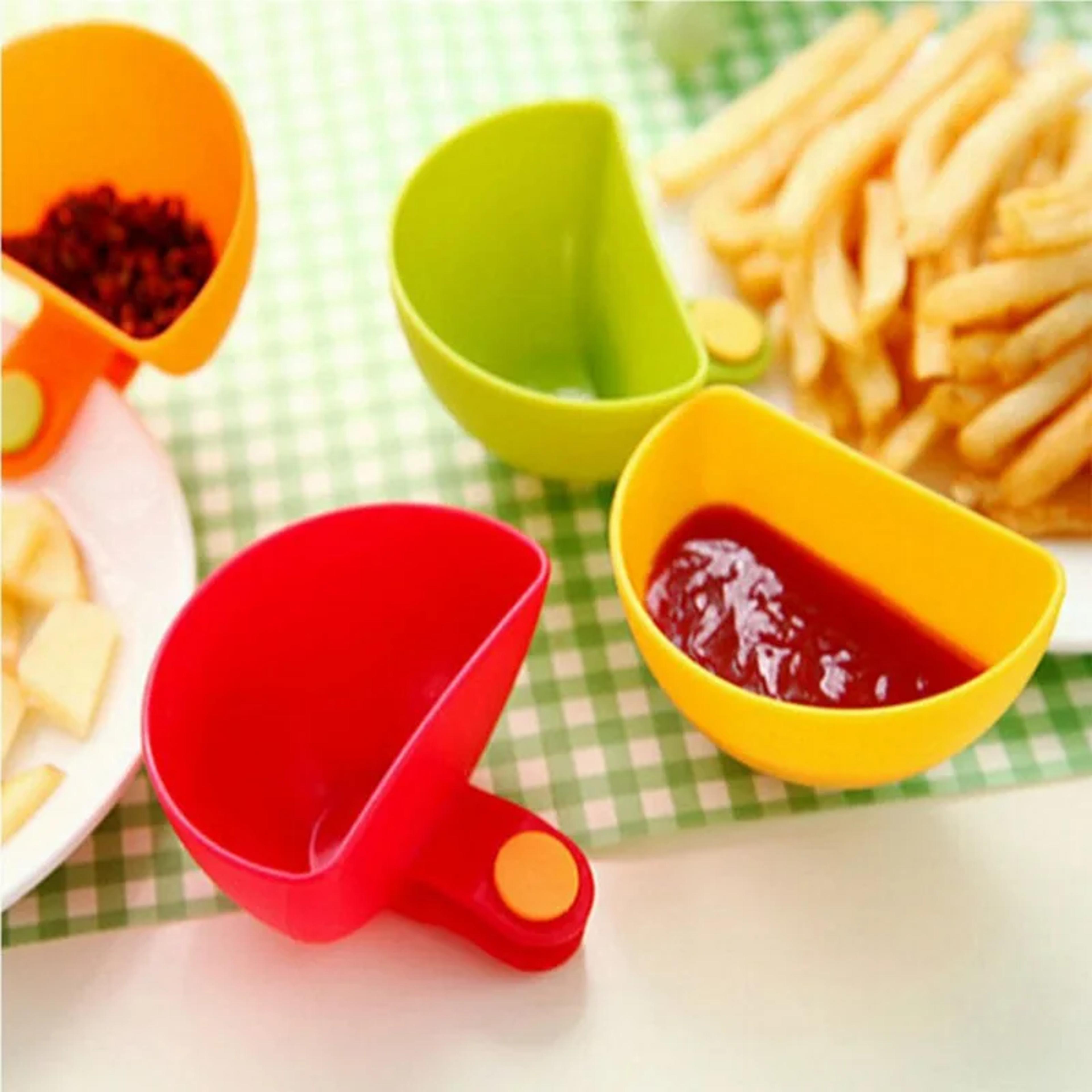 Household Kitchen Gadgets Condiment Bowl Dip Clip Multipurpose Sauce Dish Vinegar Seasoning Contain 1