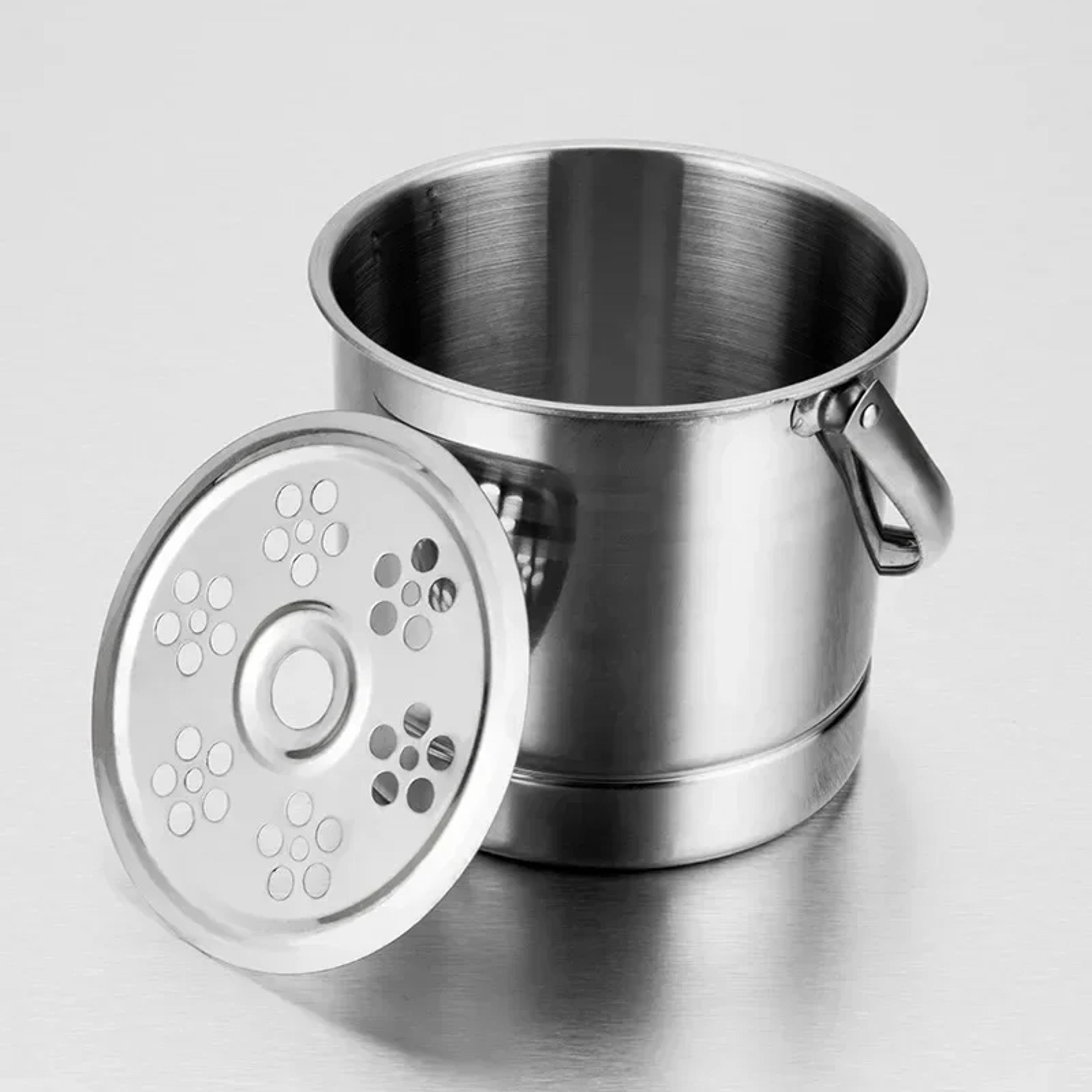 Portable Ice Chiller Cooler Stainless Steel Ice Bucket With Comfortable Handle Twoear Wine Tooling  1