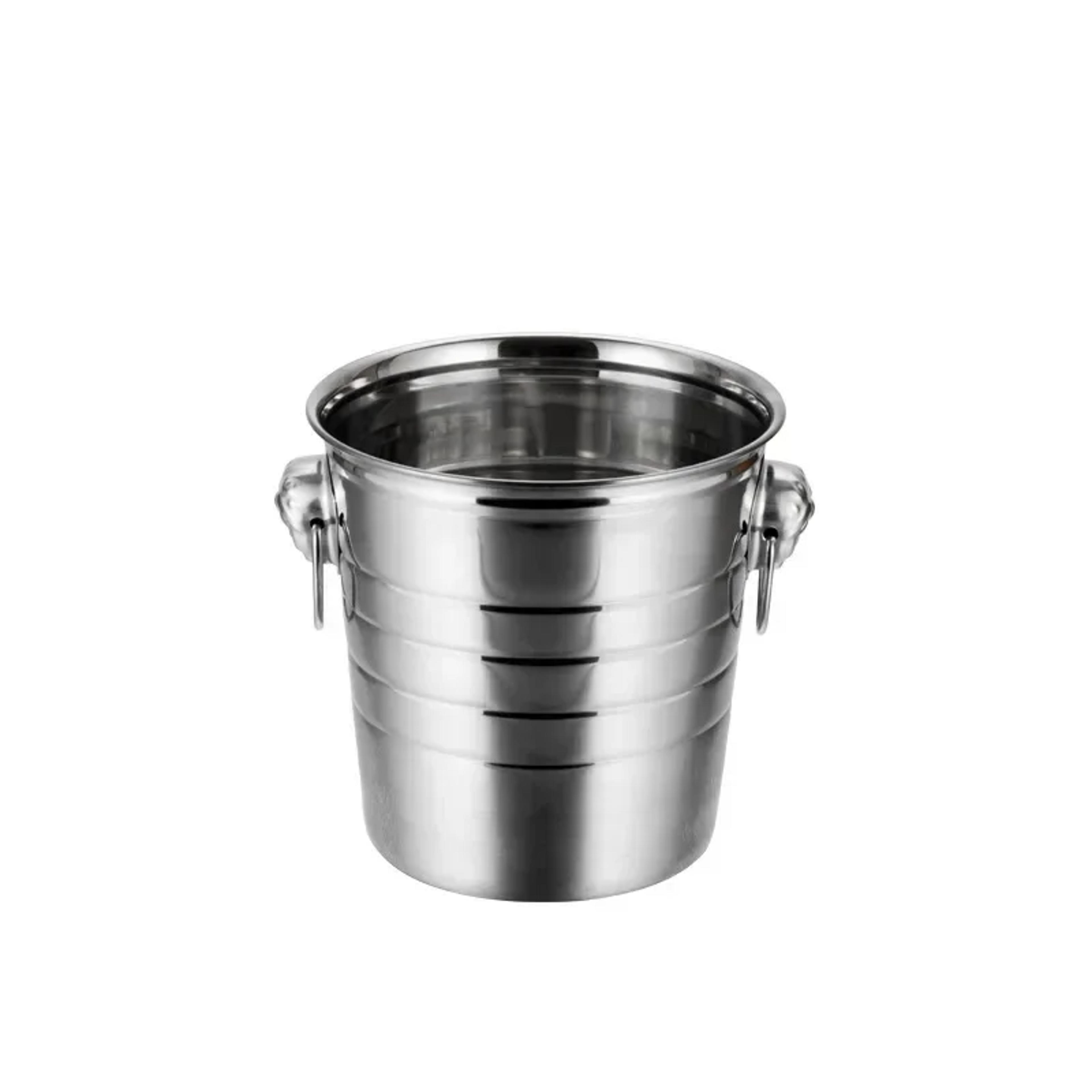 Portable Ice Chiller Cooler Stainless Steel Ice Bucket With Comfortable Handle Twoear Wine Tooling  3