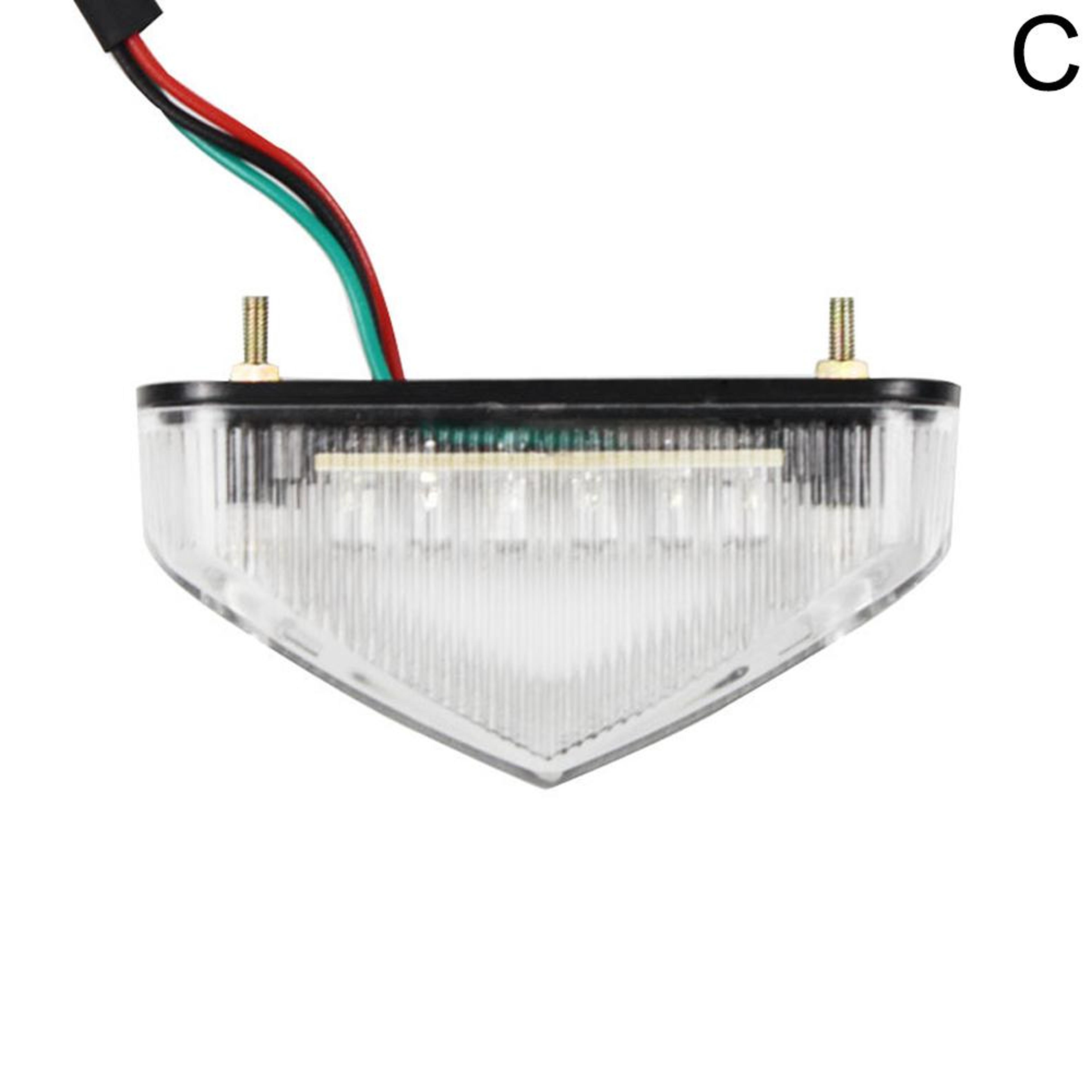 Rear Tail Light Lamp Motorcycle Brake Taillight Motor Stop Lights License Plate Light Parts 2