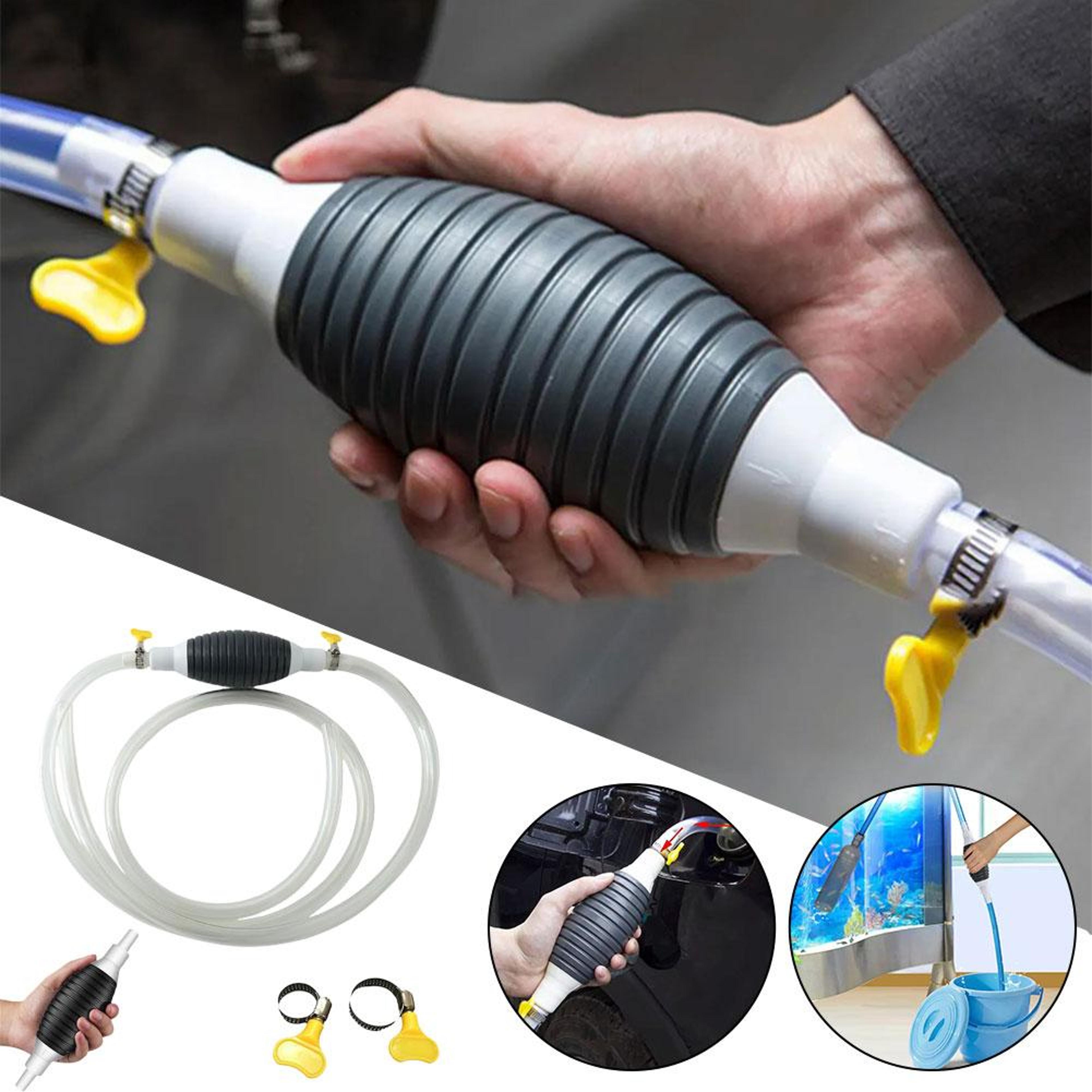 Hand Pump Water With Hose Clamps For Car Boat Motorcycle Petrol Transfer Pump 1