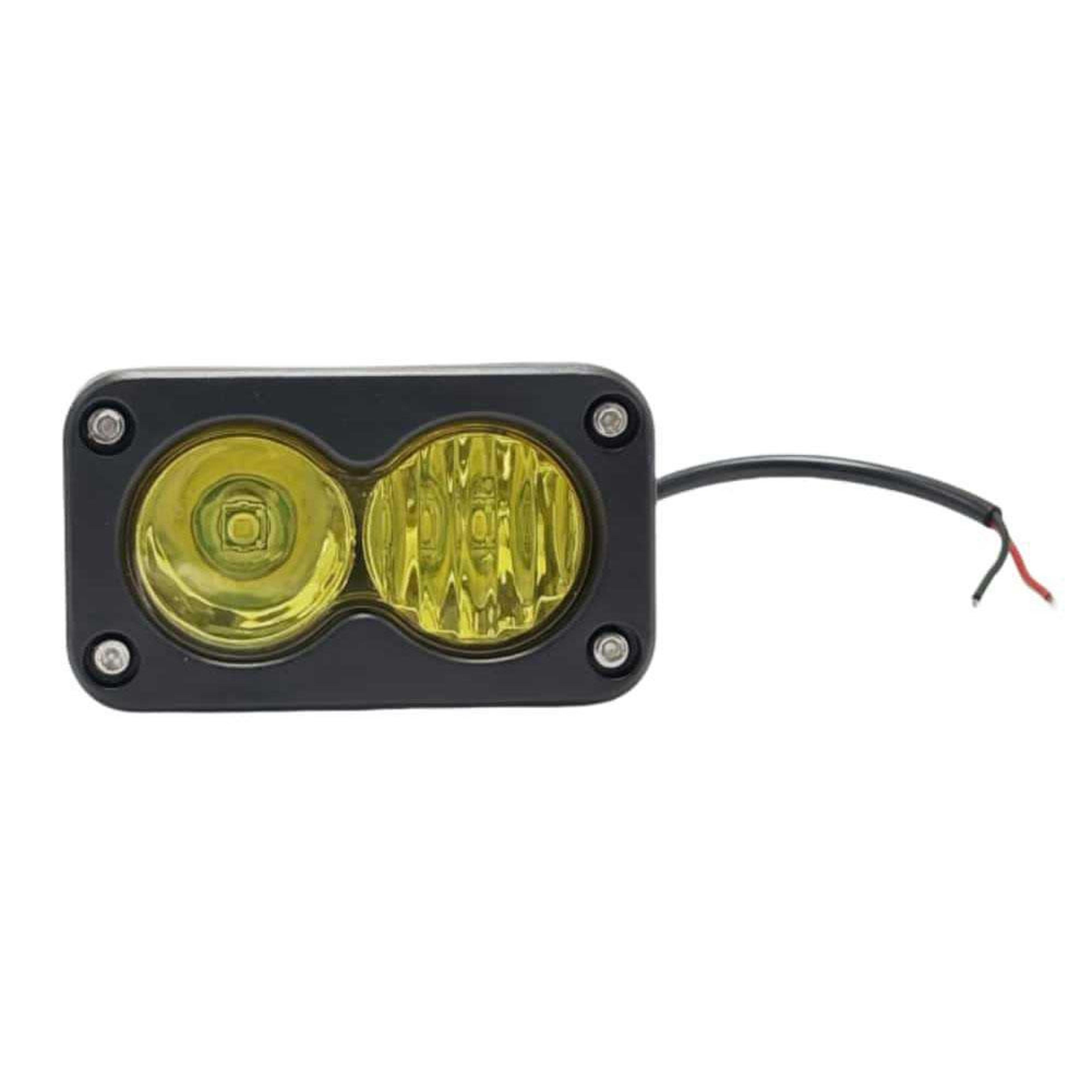 LED Pod Work Light For Motorcycle Truck Offroad Roof Luggage Rack Car Spotlight White Yellow 3