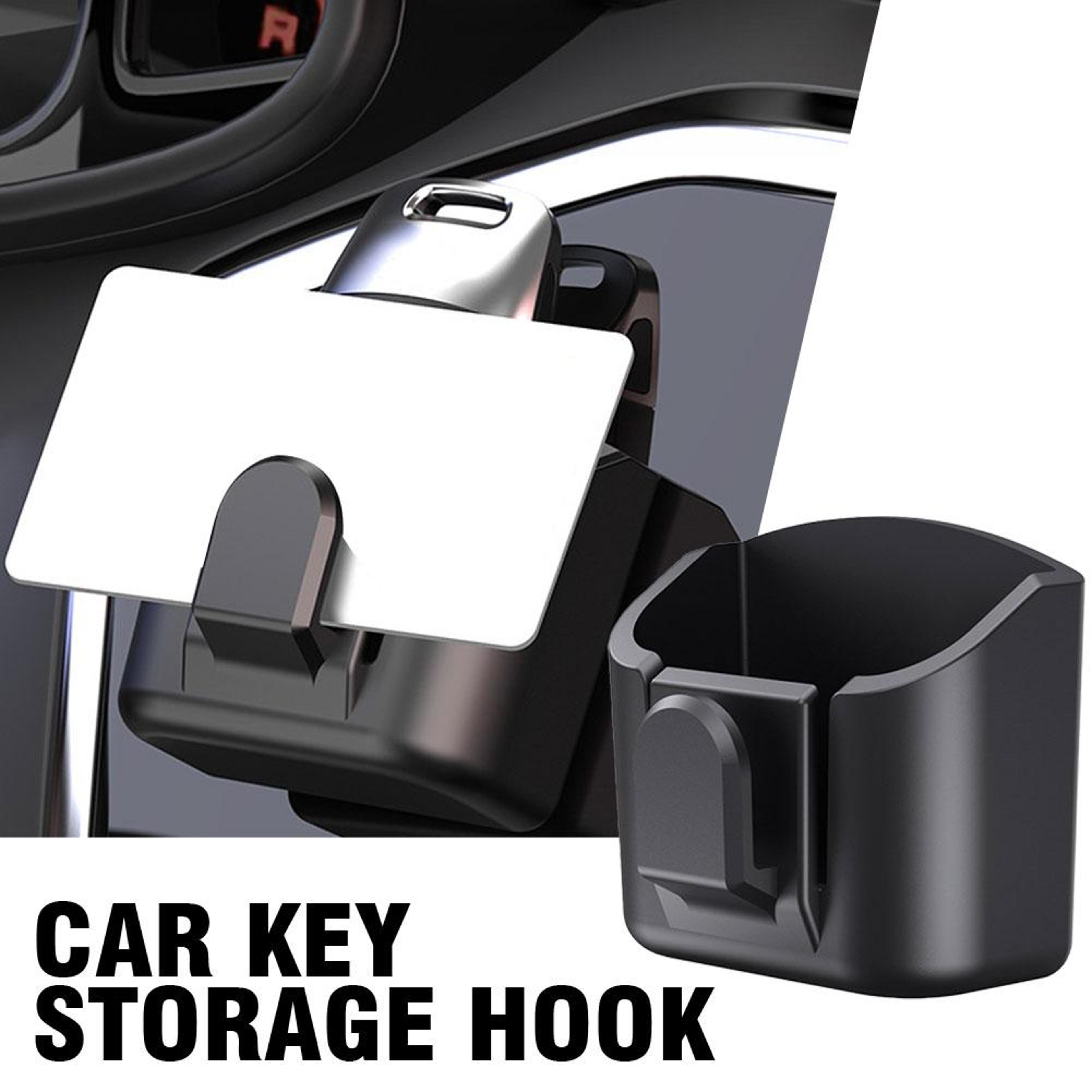 Multifunctional Car Key Storage Box With Nonslip Hook  Dashboard Organizer For Keys Cards And Essen 2