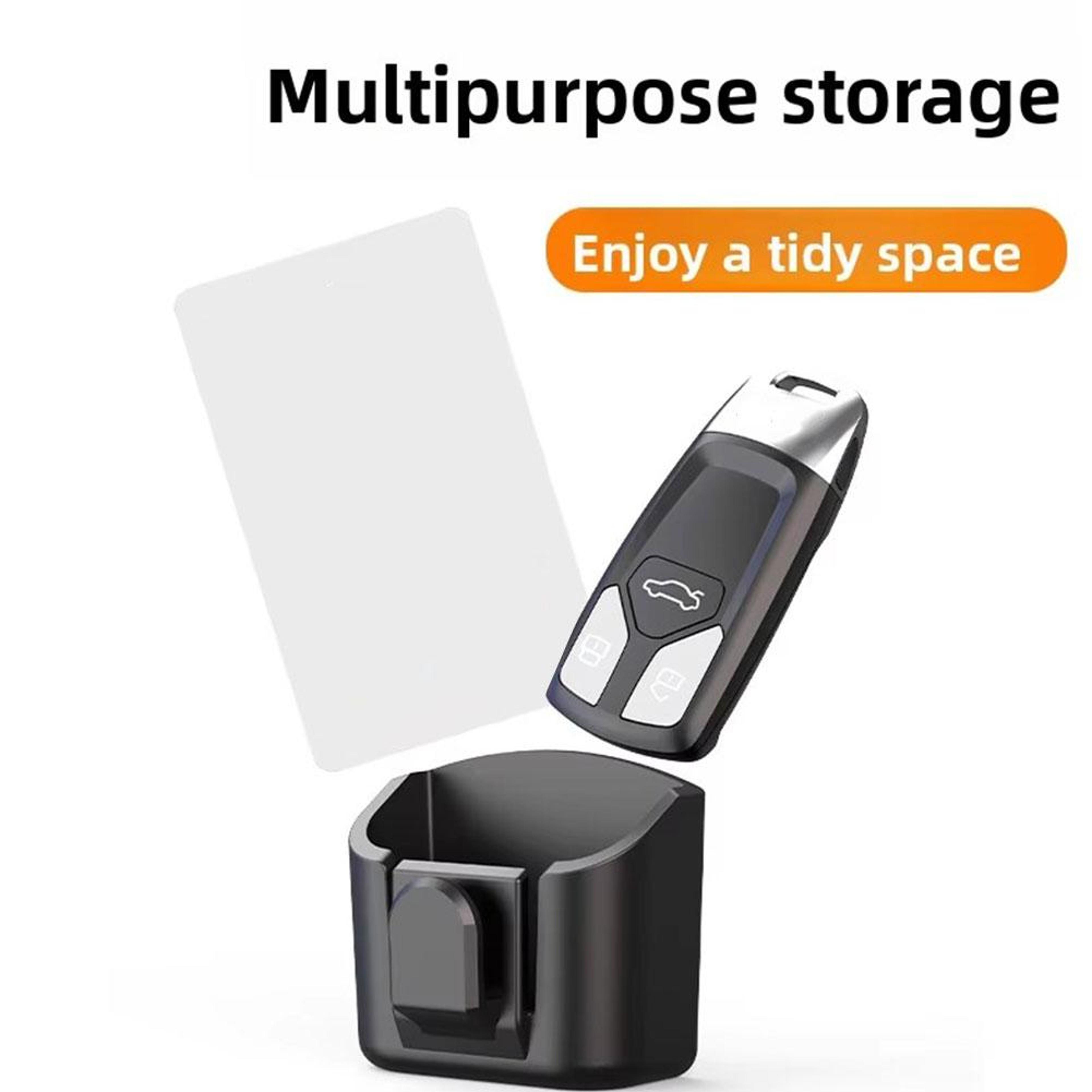 Multifunctional Car Key Storage Box With Nonslip Hook  Dashboard Organizer For Keys Cards And Essen 3
