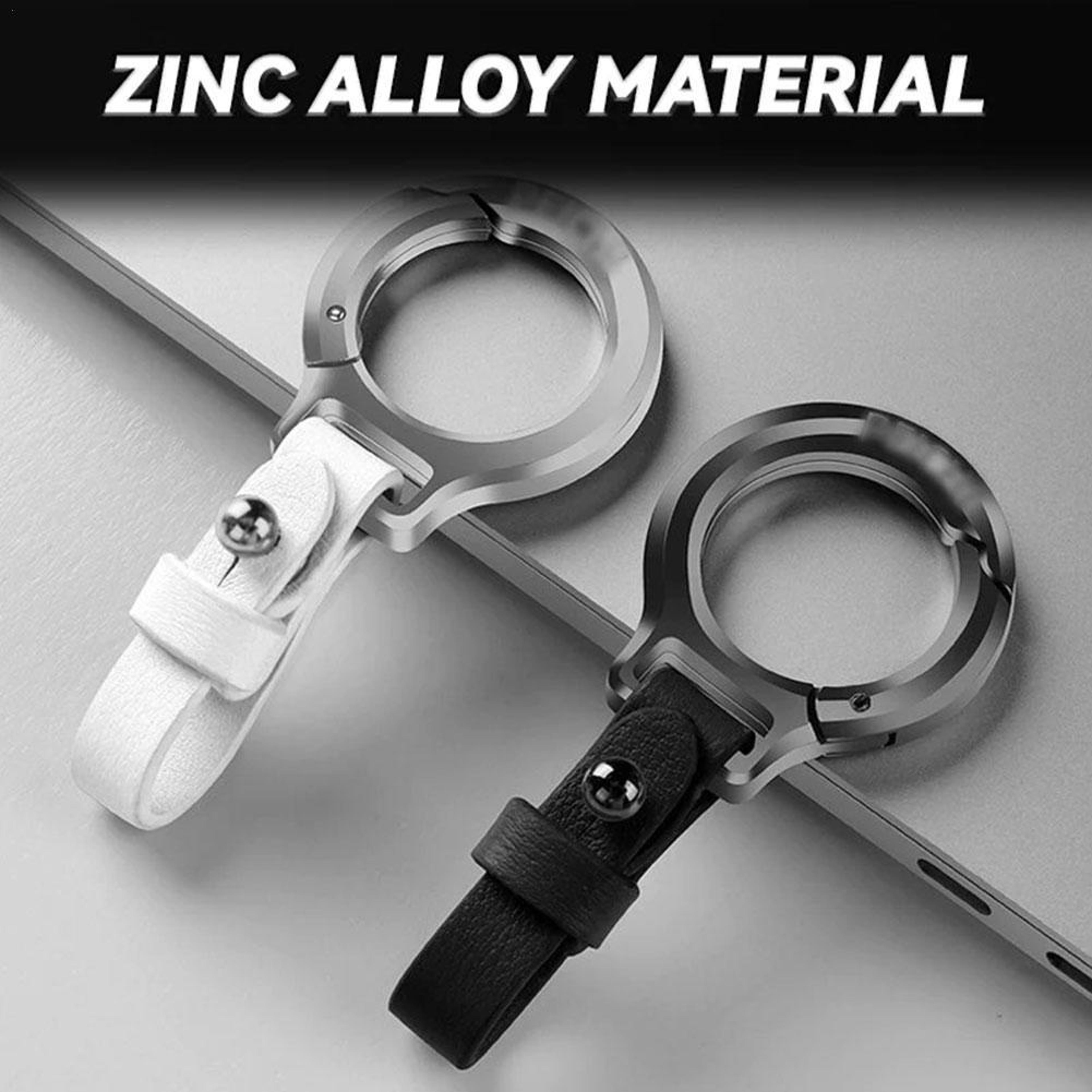 Stylish Leather Keychain Carabiner Pendant  Durable Key Ring For Men And Women 1