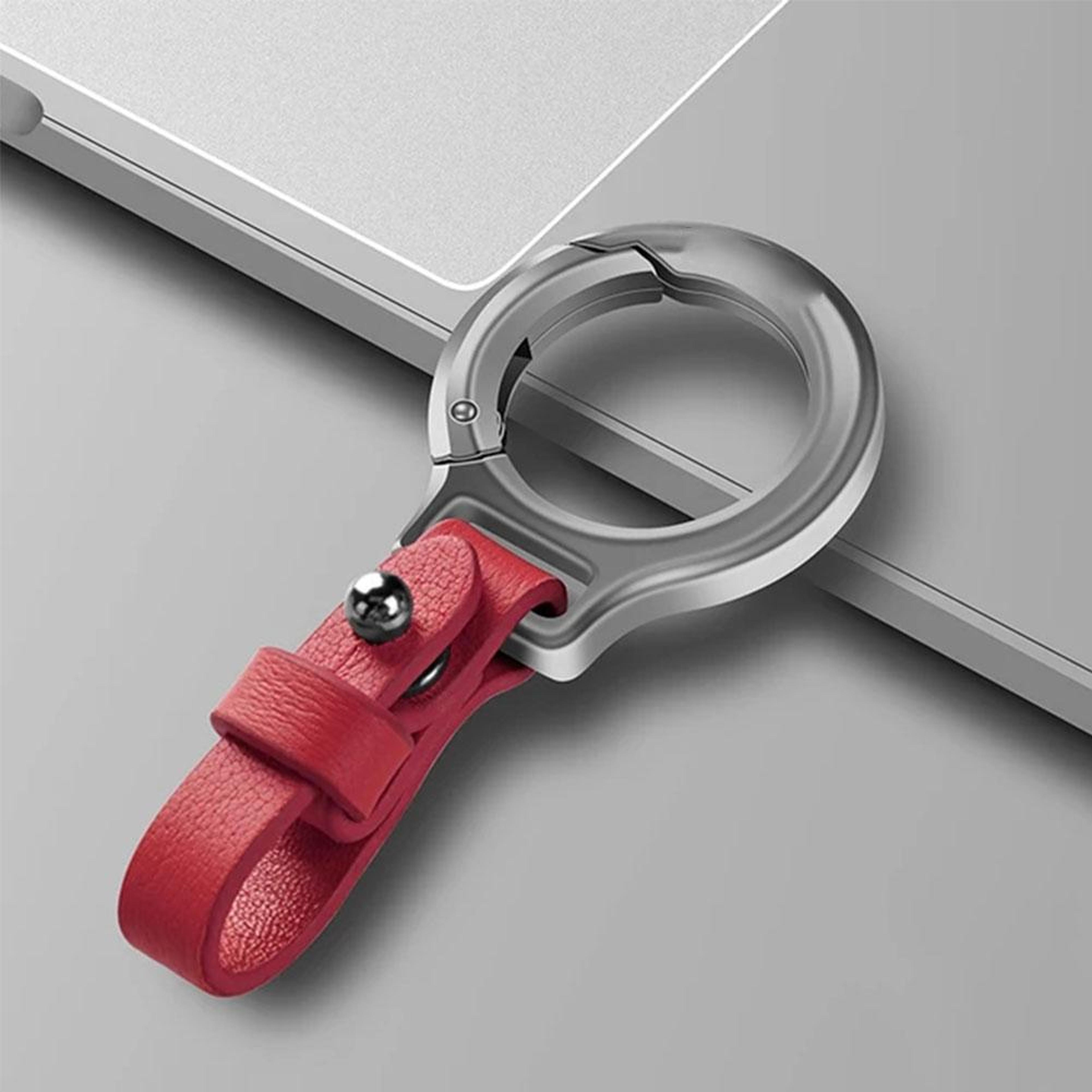 Stylish Leather Keychain Carabiner Pendant  Durable Key Ring For Men And Women 5
