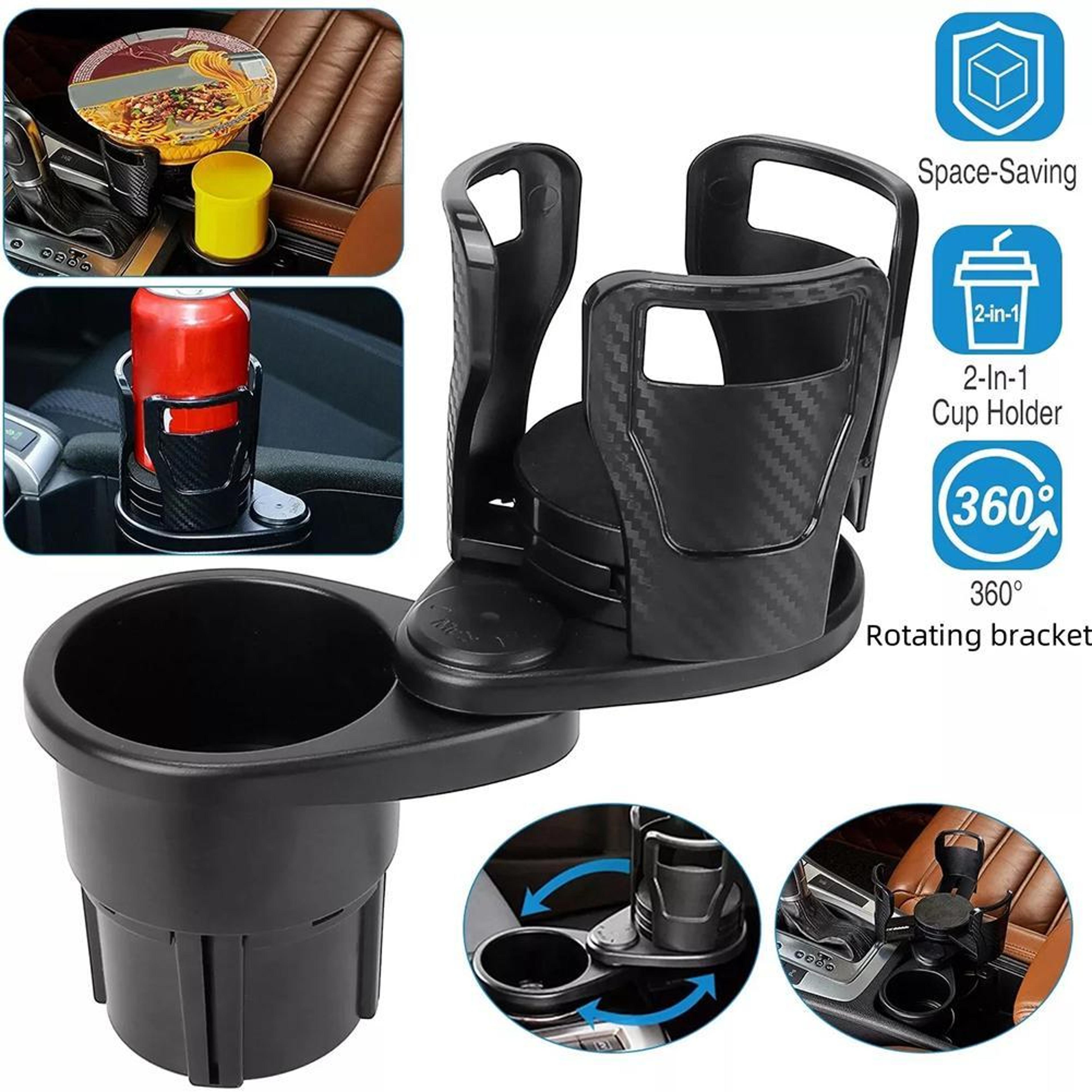 Car Cup Holder Expander Adapter  Multifunction Adjustable Dual Cup Mount  Mobile Phone Holder 2