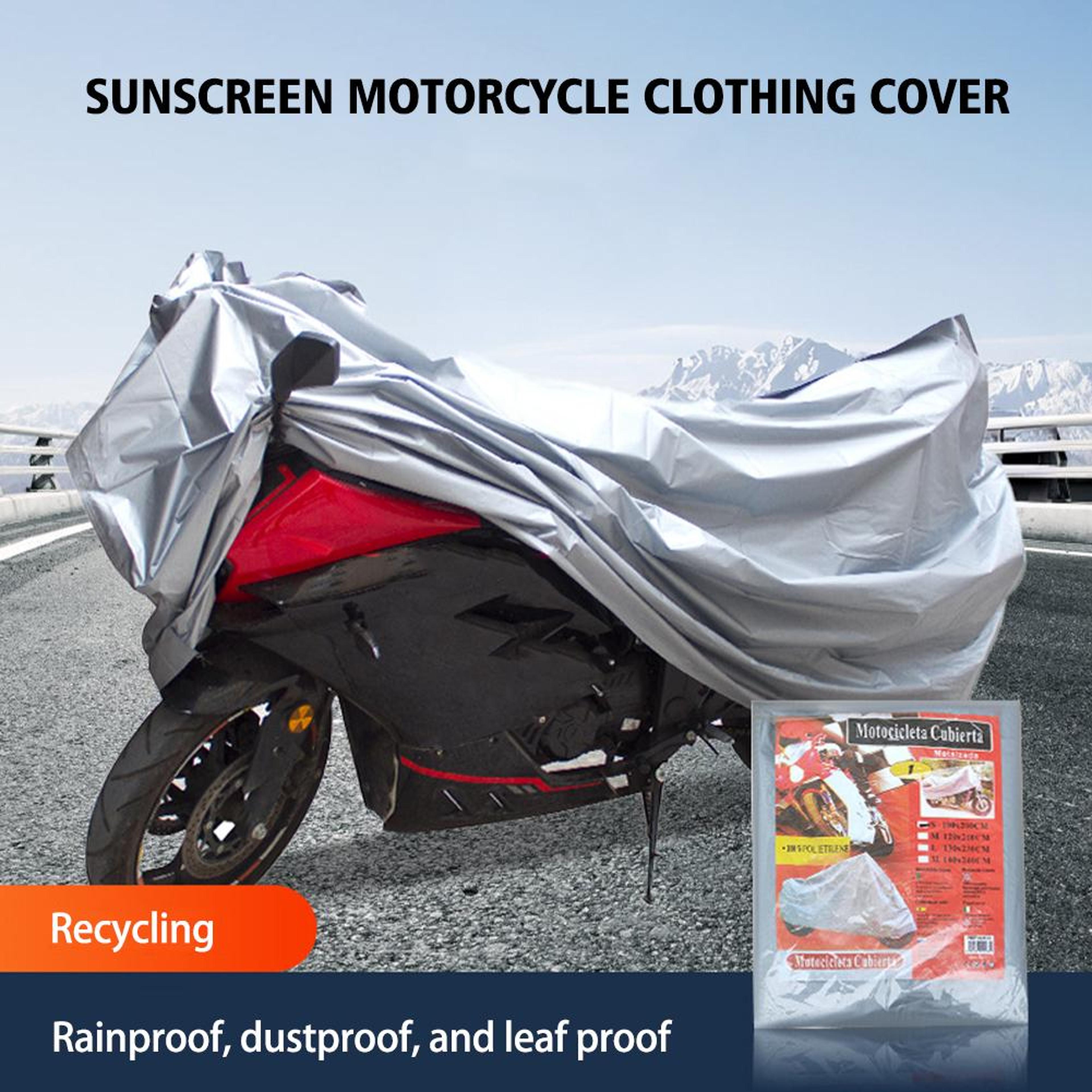 Motorcycle Outdoor Protective Cover  Waterproof Bike Scooter UV Dust And Sun Protection Case 2