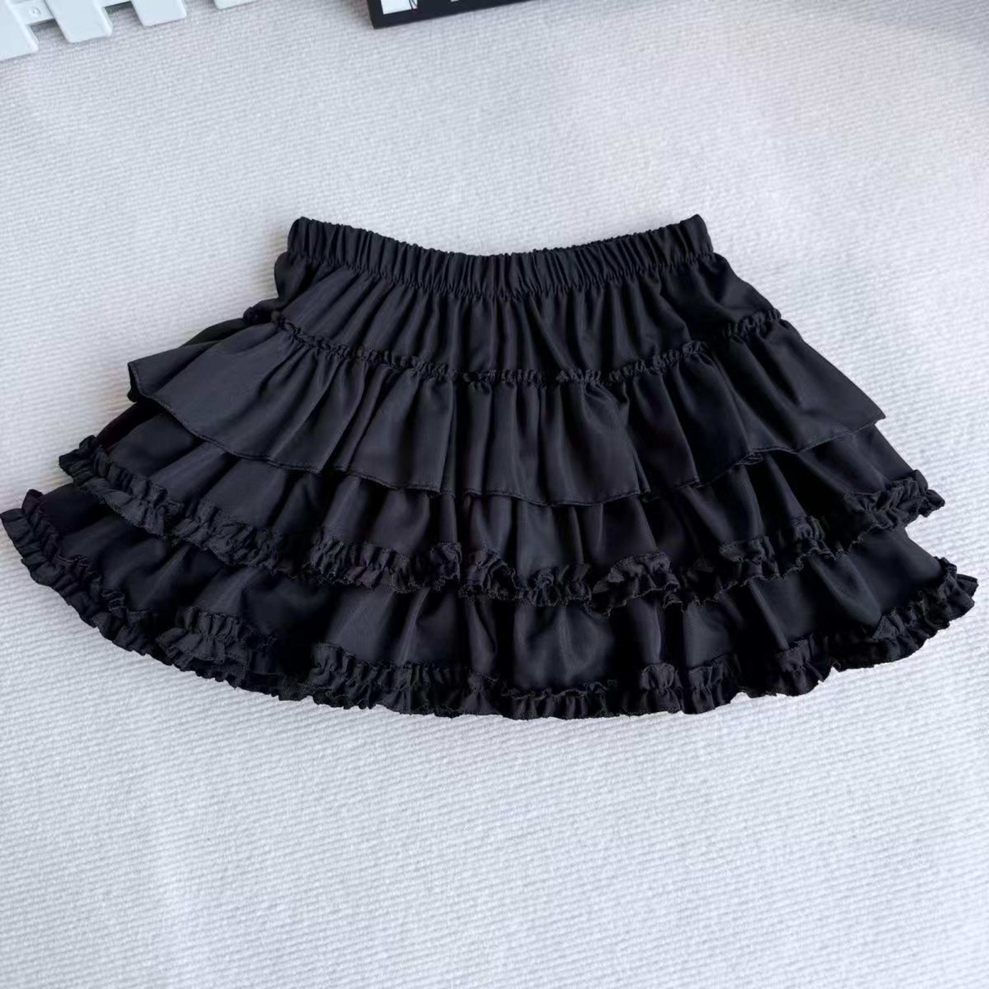 Harajuku Punk Cake Puff Skirt For Girls  Trendy AntiExposure HalfLength Fashion Skirt 4