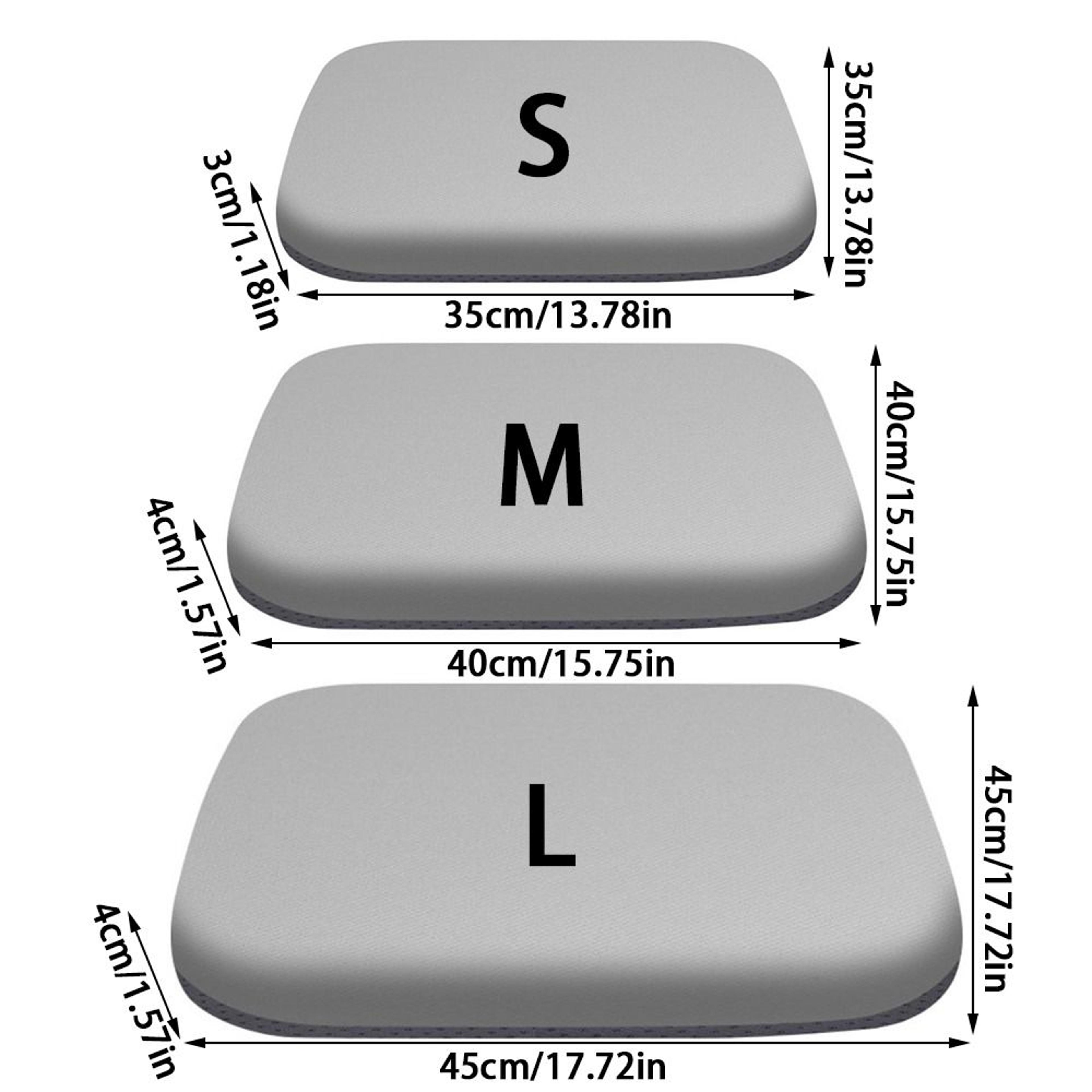 Thick Memory Foam Seat Cushion For Office  Car  Ultra Soft Breathable Rebound Waist Support 2