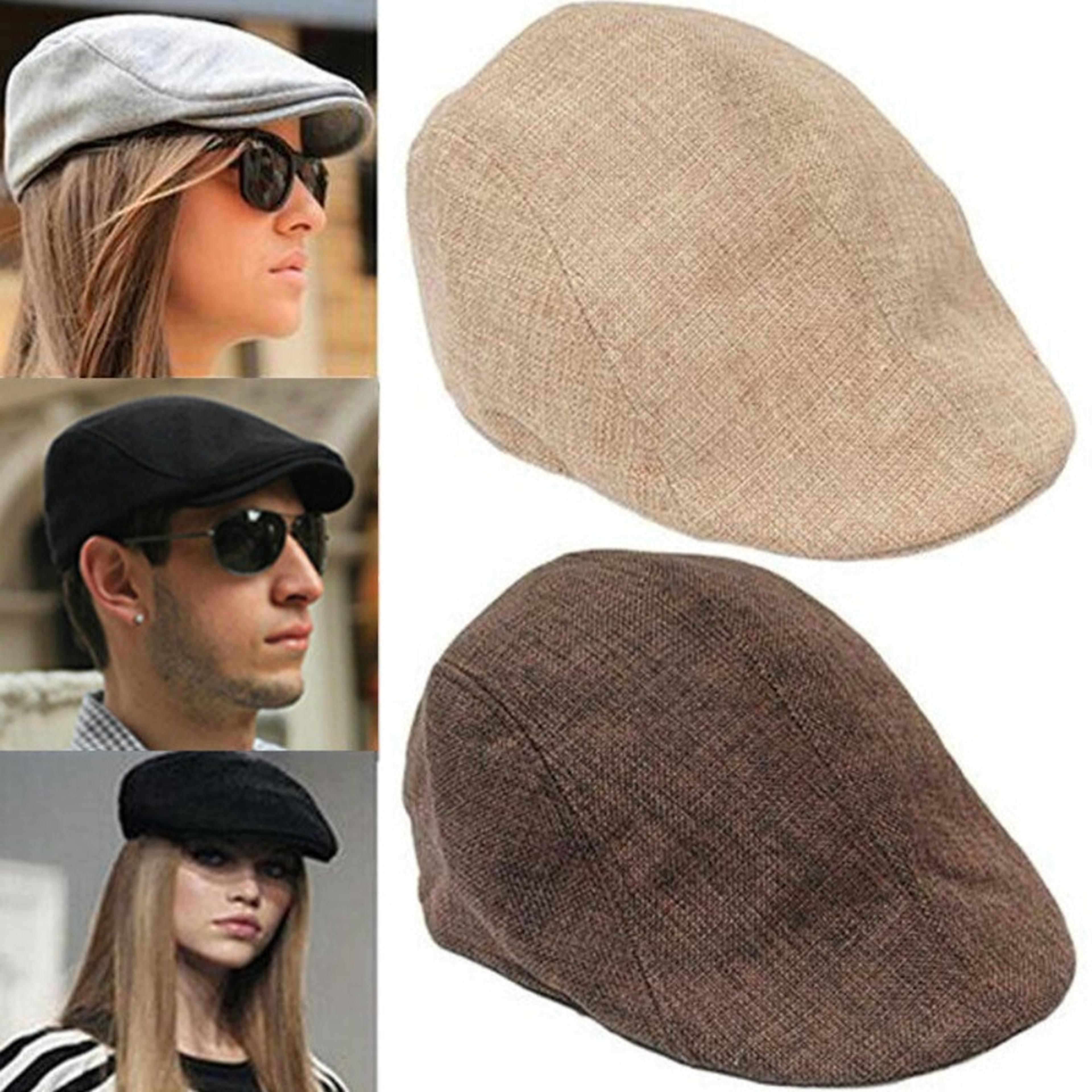 Peaky Newsboy Golf Driving Hat  Vintage Flat Cap For Men  Boys  Classic Cabbie Beret For Stylish Lo 1