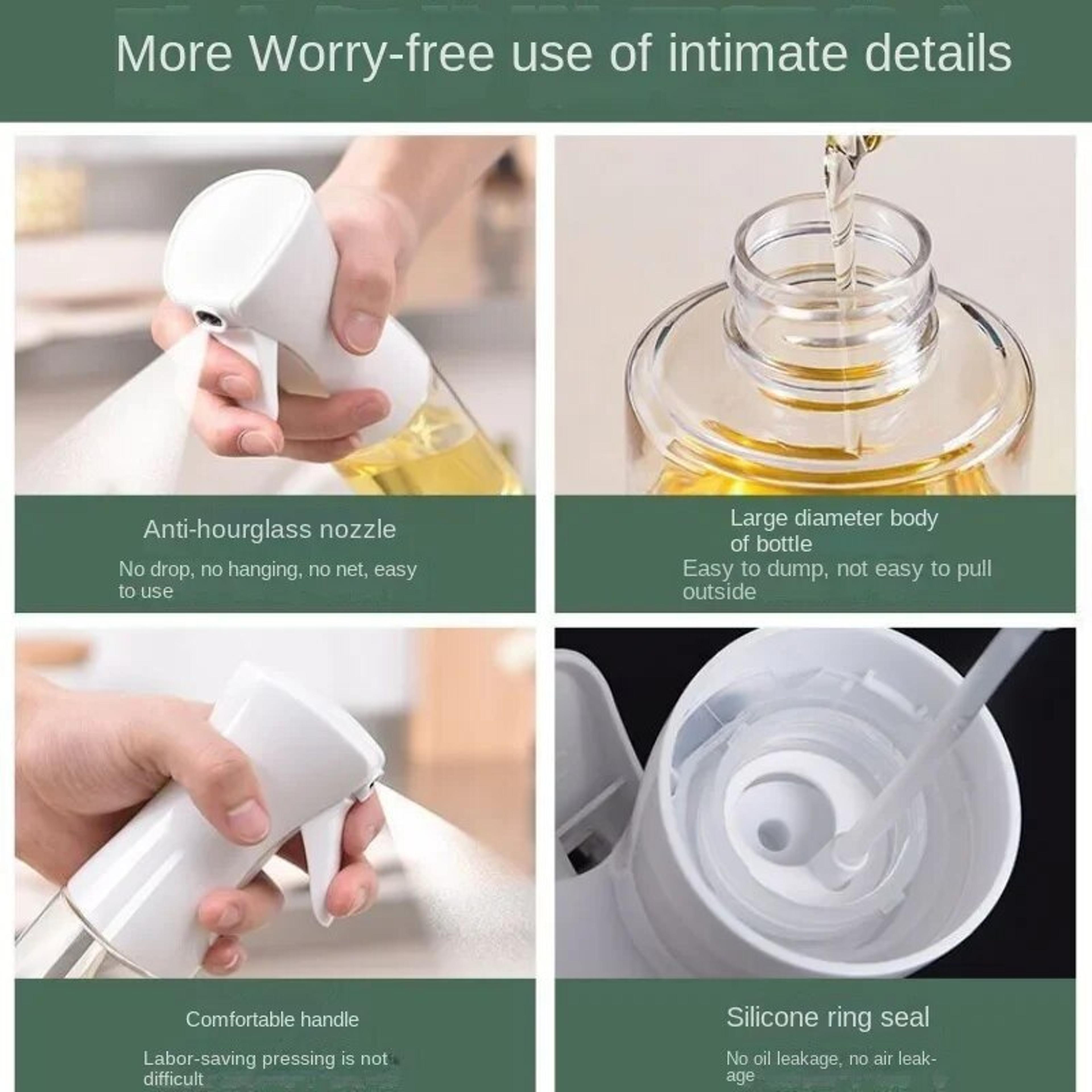 Oil Spray Bottle For Kitchen  Edible Olive Oil Mist  NonAerosol Atomized Spray For Air Fryer 3
