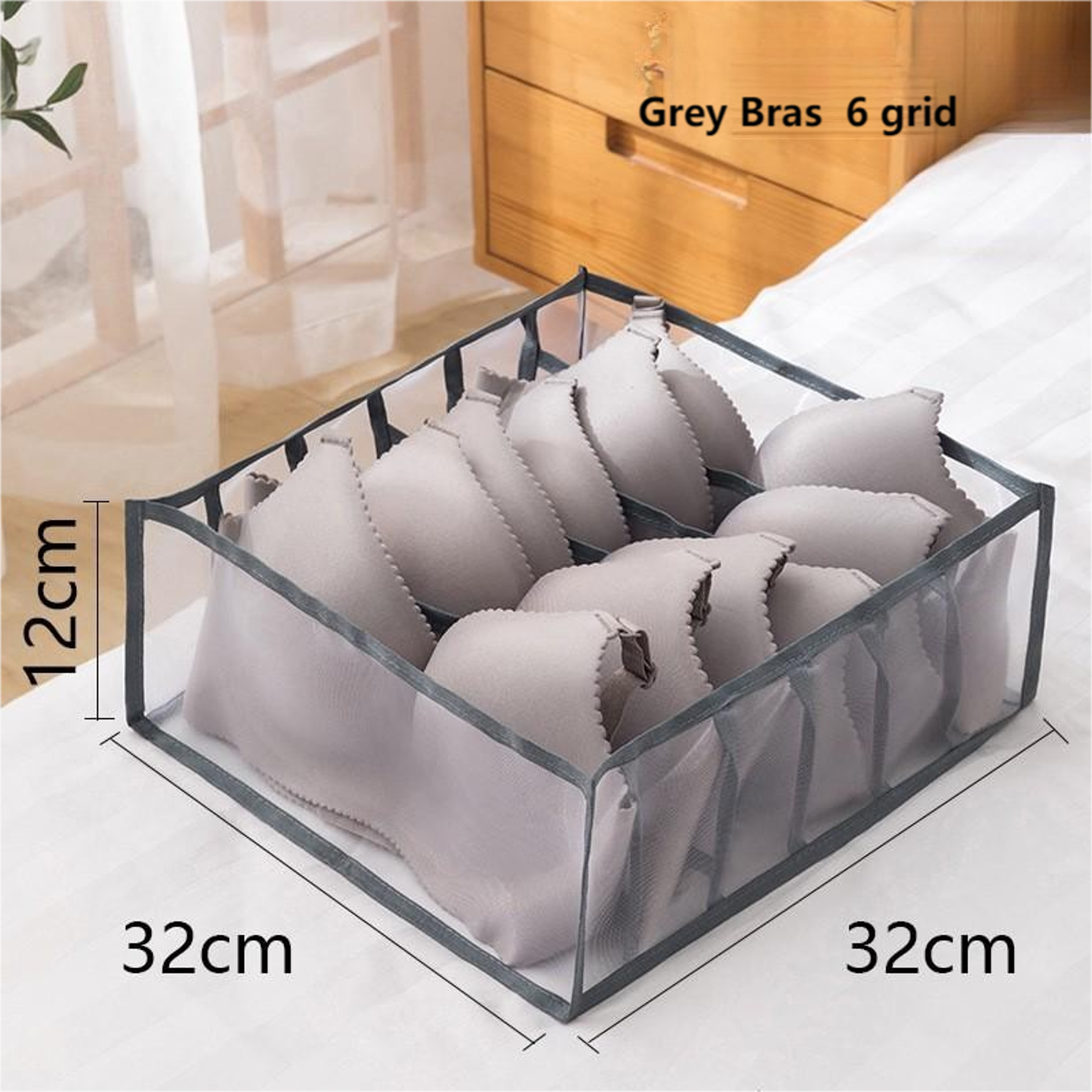 Foldable Underwear Drawer Organizer For Closet  MultiCompartment Storage Box For Underpants Socks A 5
