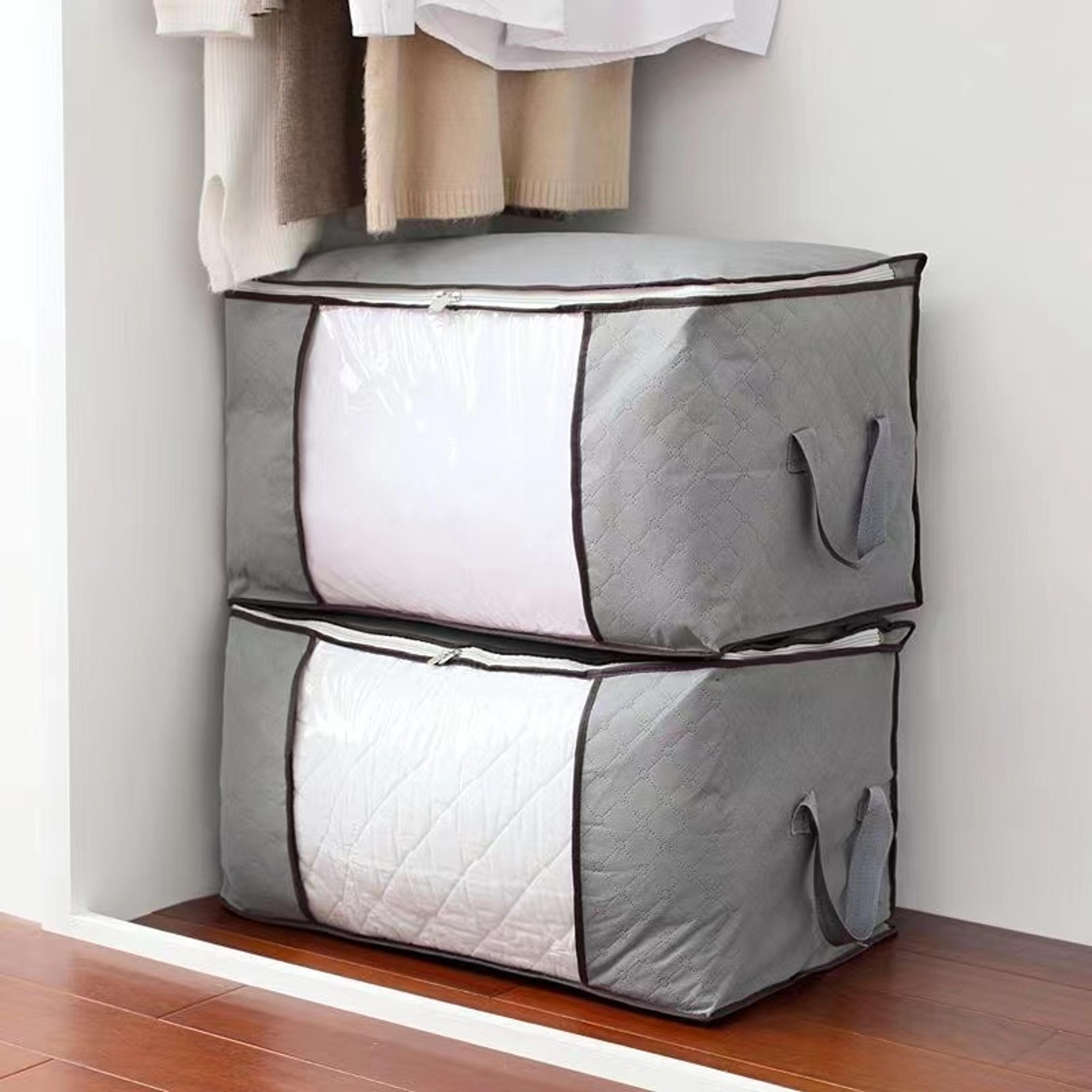 NonWoven Cotton Quilt Storage Bag  Large Capacity Moisture  Dust Proof Portable Luggage Organizer 0