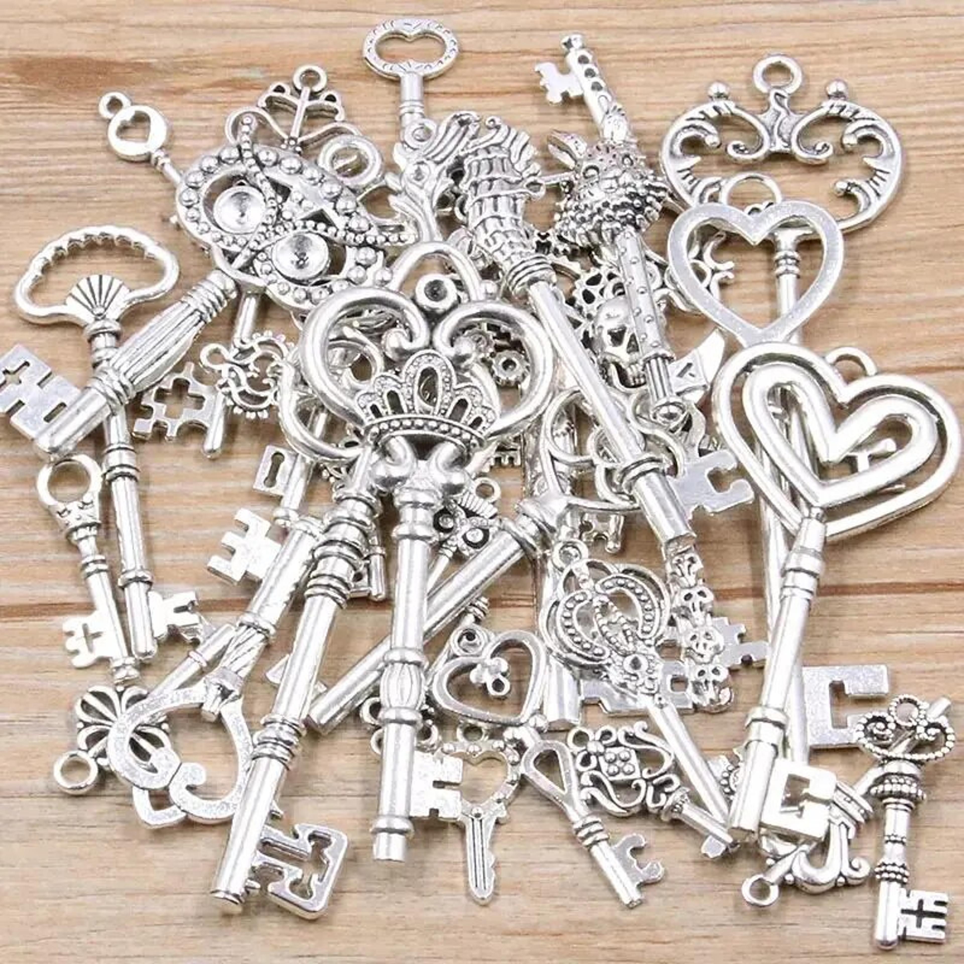 DIY Metal Charms For Jewelry Making  50g Zinc Alloy Pendants For Bracelets  Necklaces Crafting Supp 3