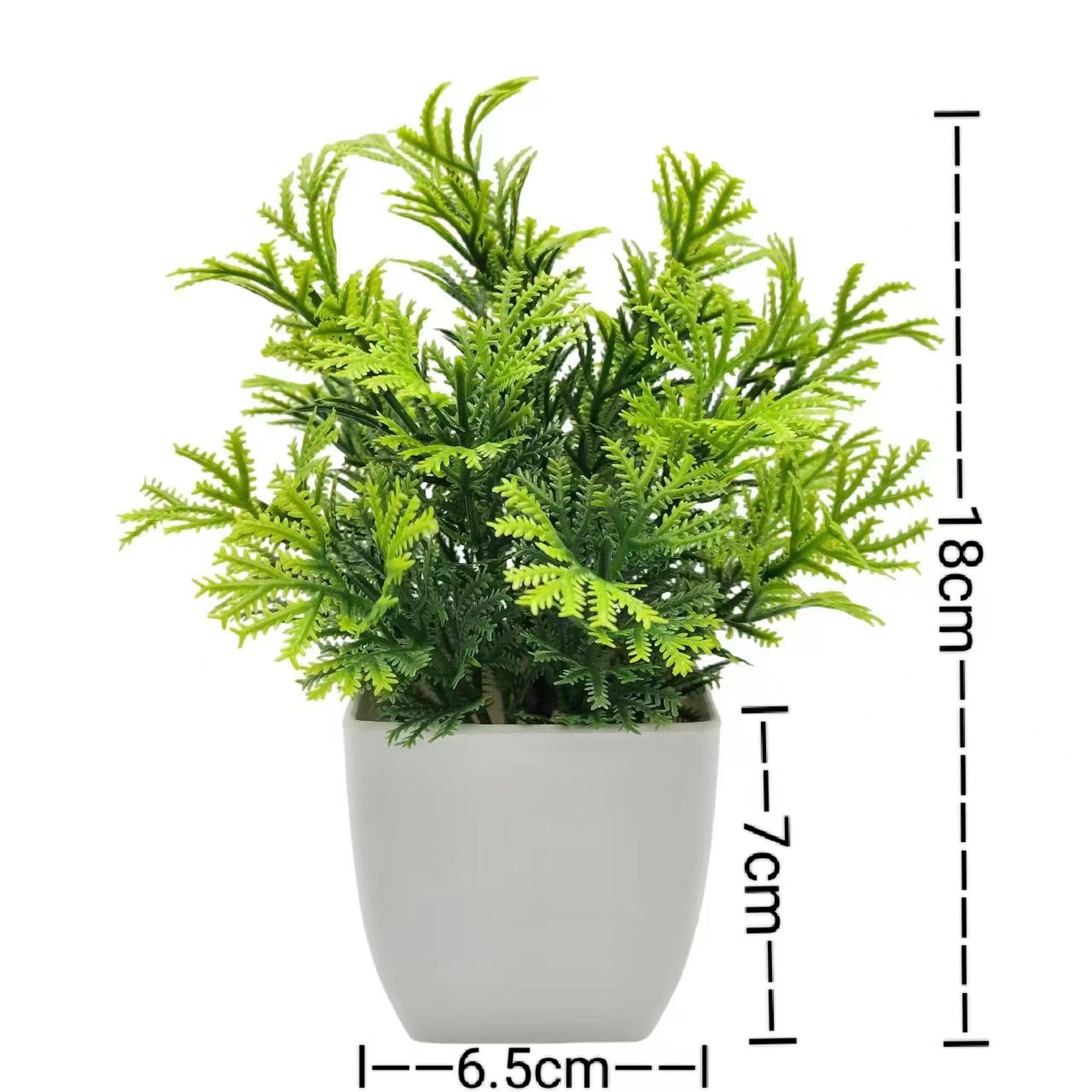 Artificial Greenery In Plastic Pots  Perfect Home And Office Decor For Living Room Bedroom And Desk 5