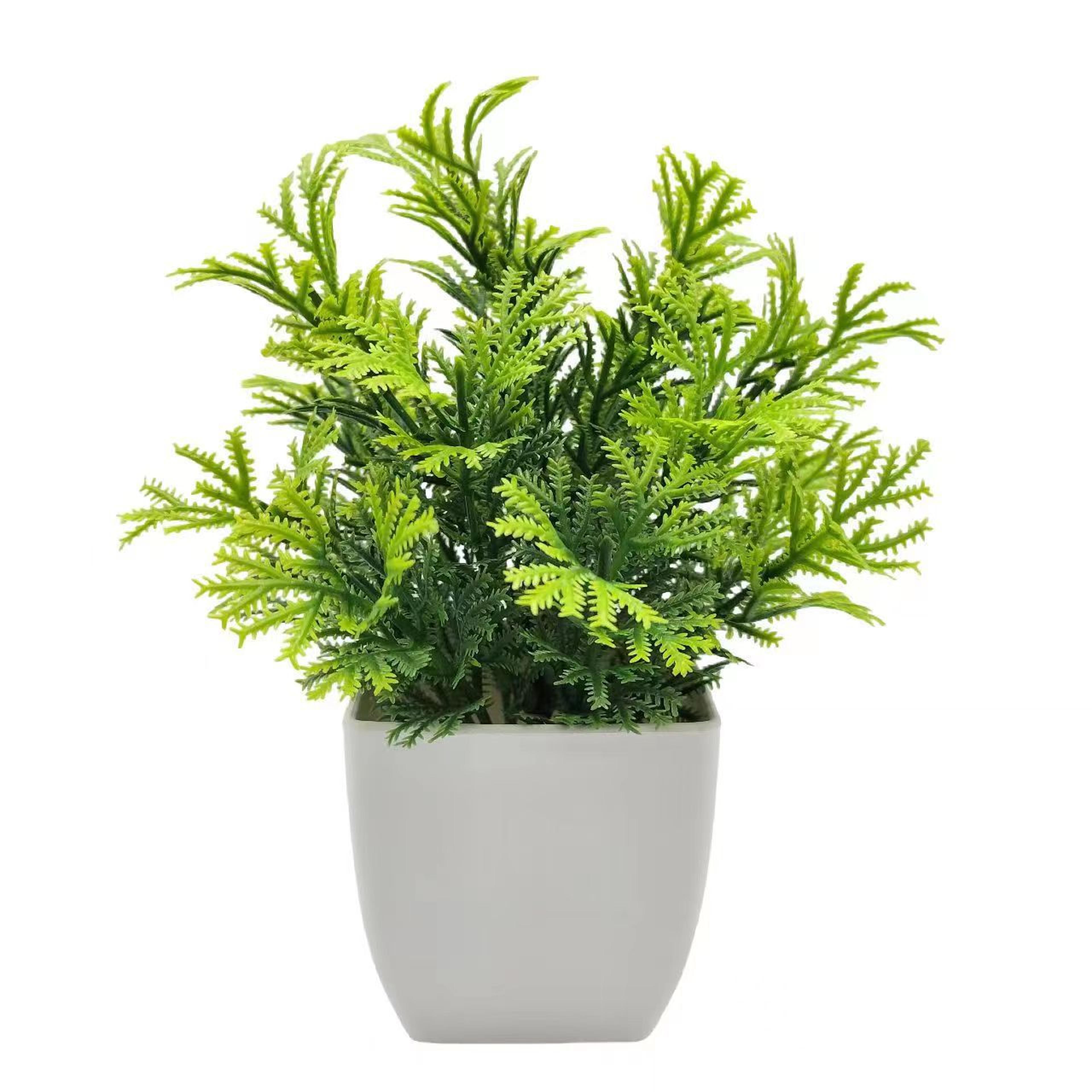 Artificial Greenery In Plastic Pots  Perfect Home And Office Decor For Living Room Bedroom And Desk 3