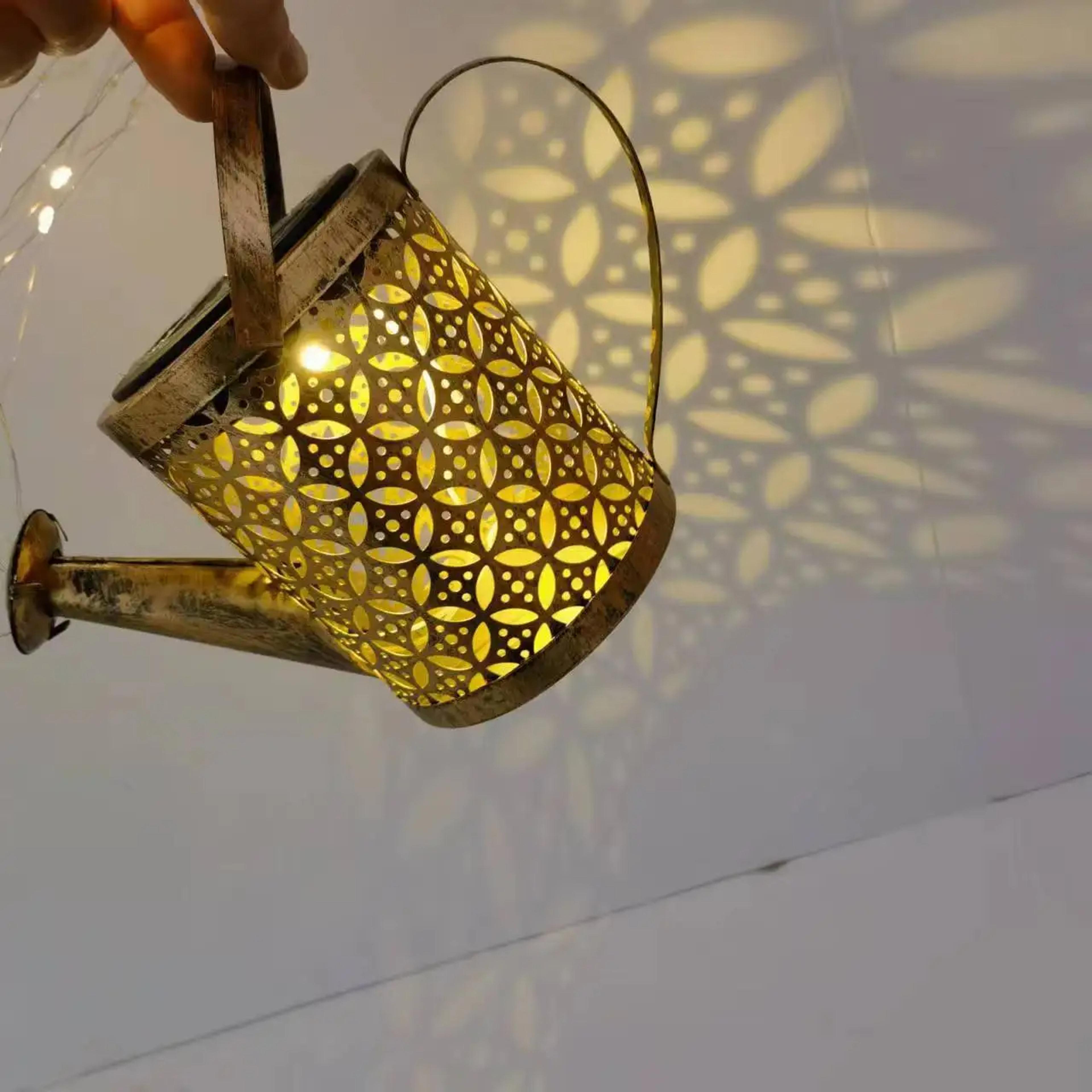 Solar Watering Can With Lights  EcoFriendly Waterproof Hanging Lantern For Garden  Patio Decor 5