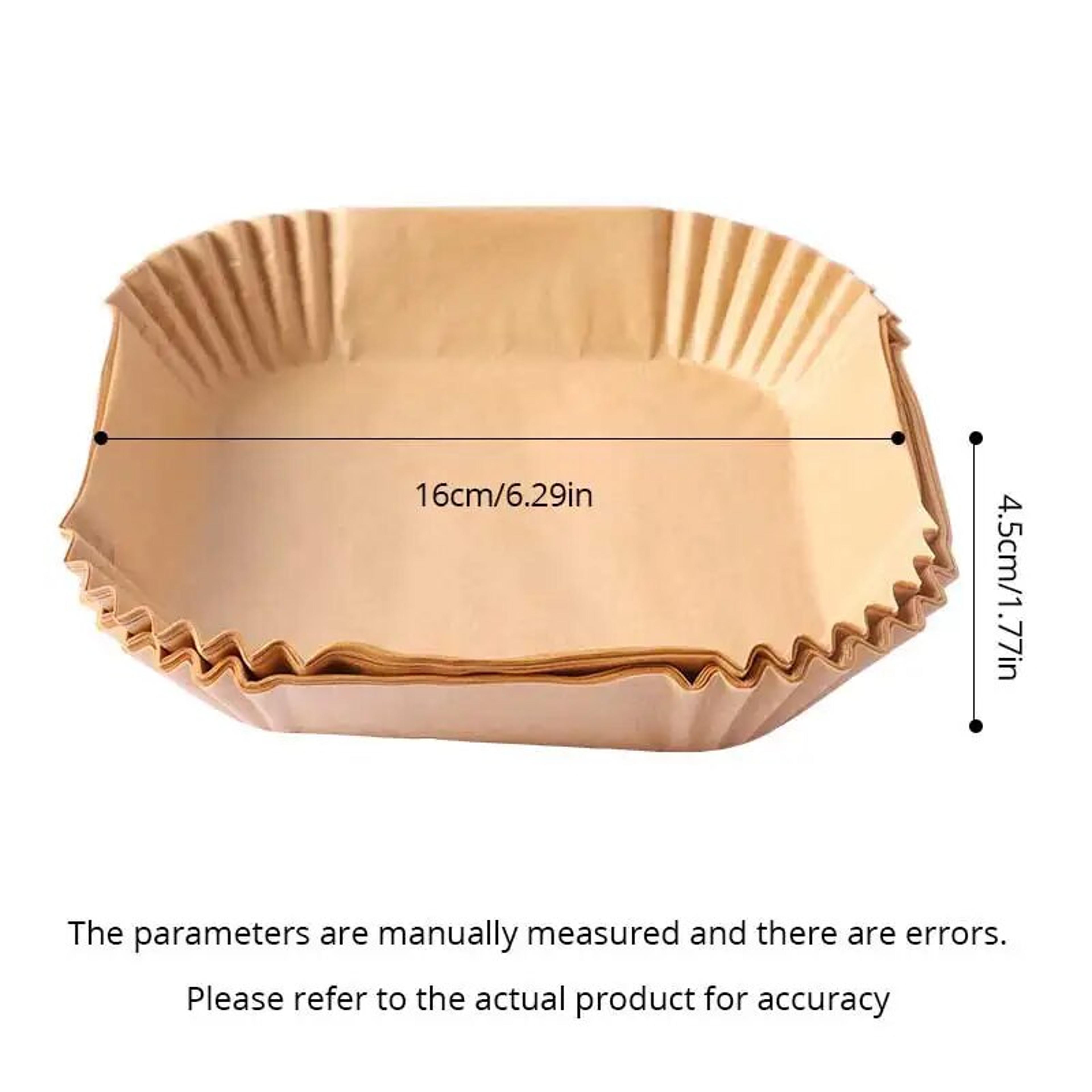 EcoFriendly Air Fryer Disposable Parchment Paper  50 Pieces For Baking Steaming  Cooking 3