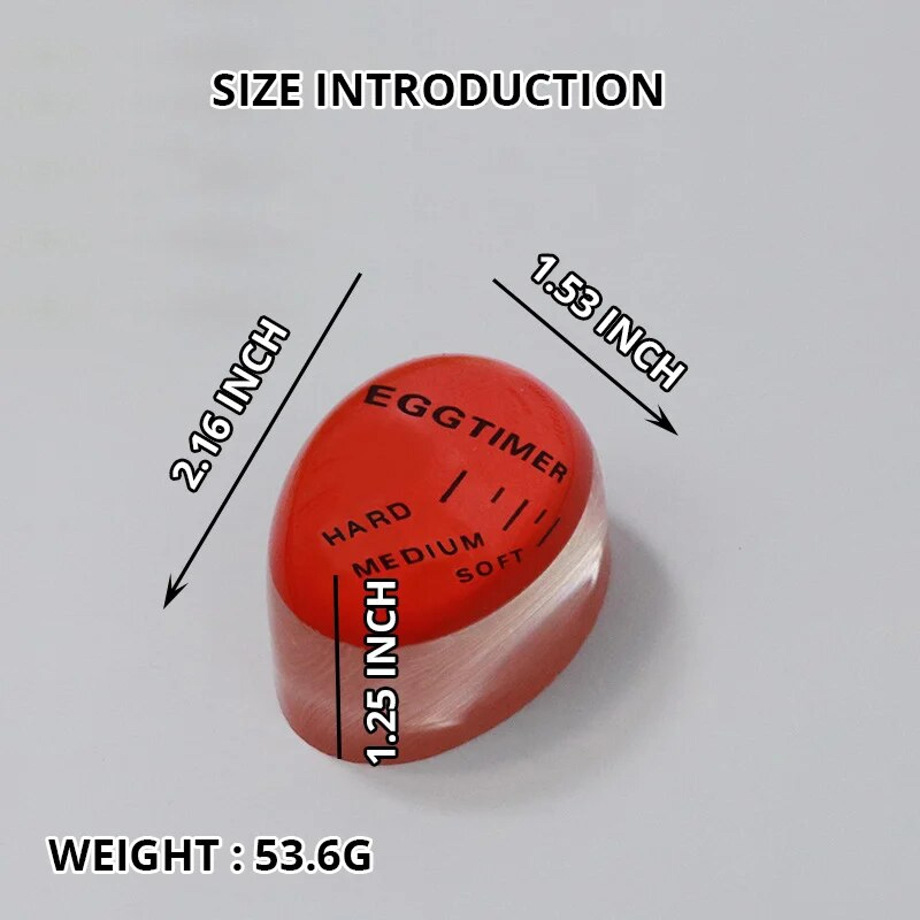 EcoFriendly Resin Egg Timer For Perfect Boiled Eggs  ColorChanging Red Timer For Soft  Hard Boiled  2