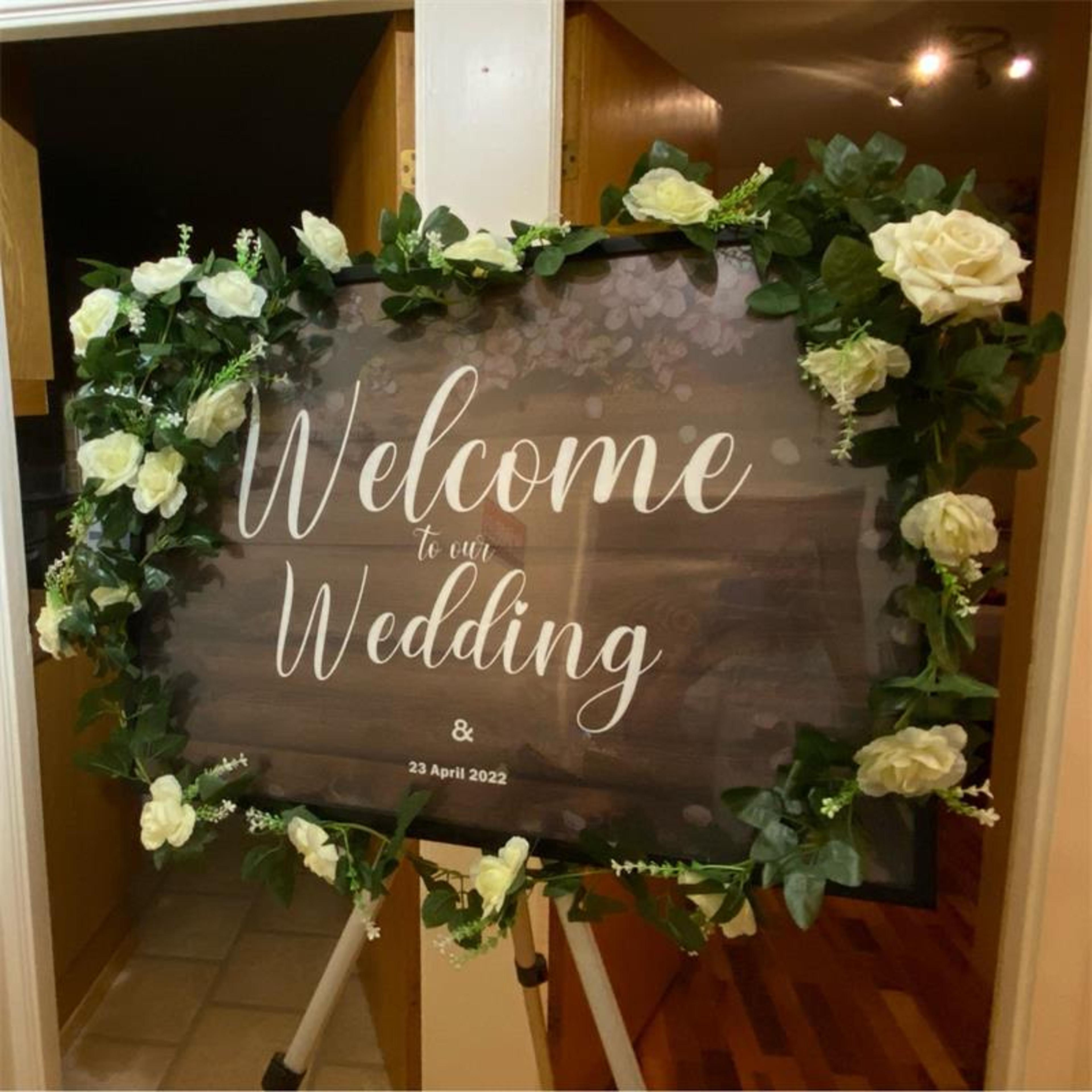 Artificial White Flower Vine Garland  Wedding  Home Decoration 0