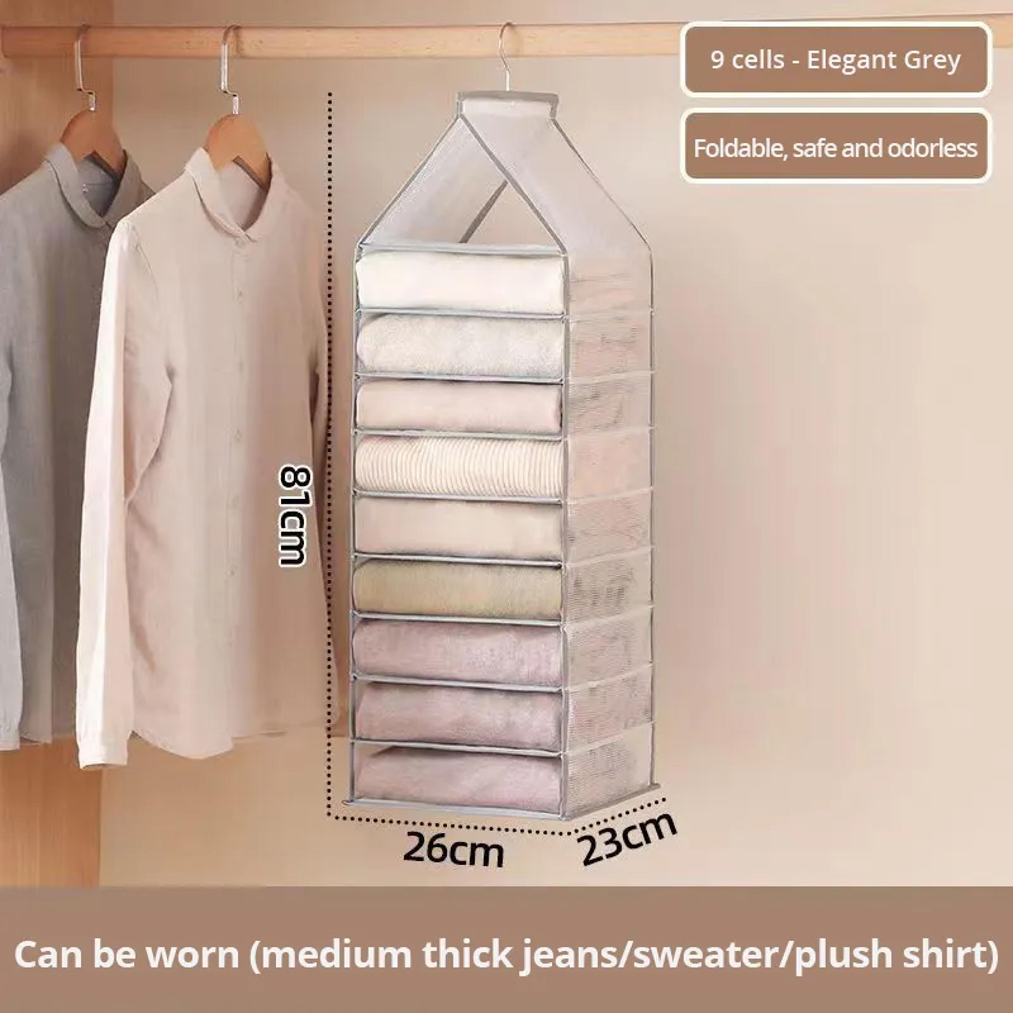 Wardrobe Hanging Storage Bag  Versatile Closet Organizer For Pants Socks Tshirts And Underwear 5
