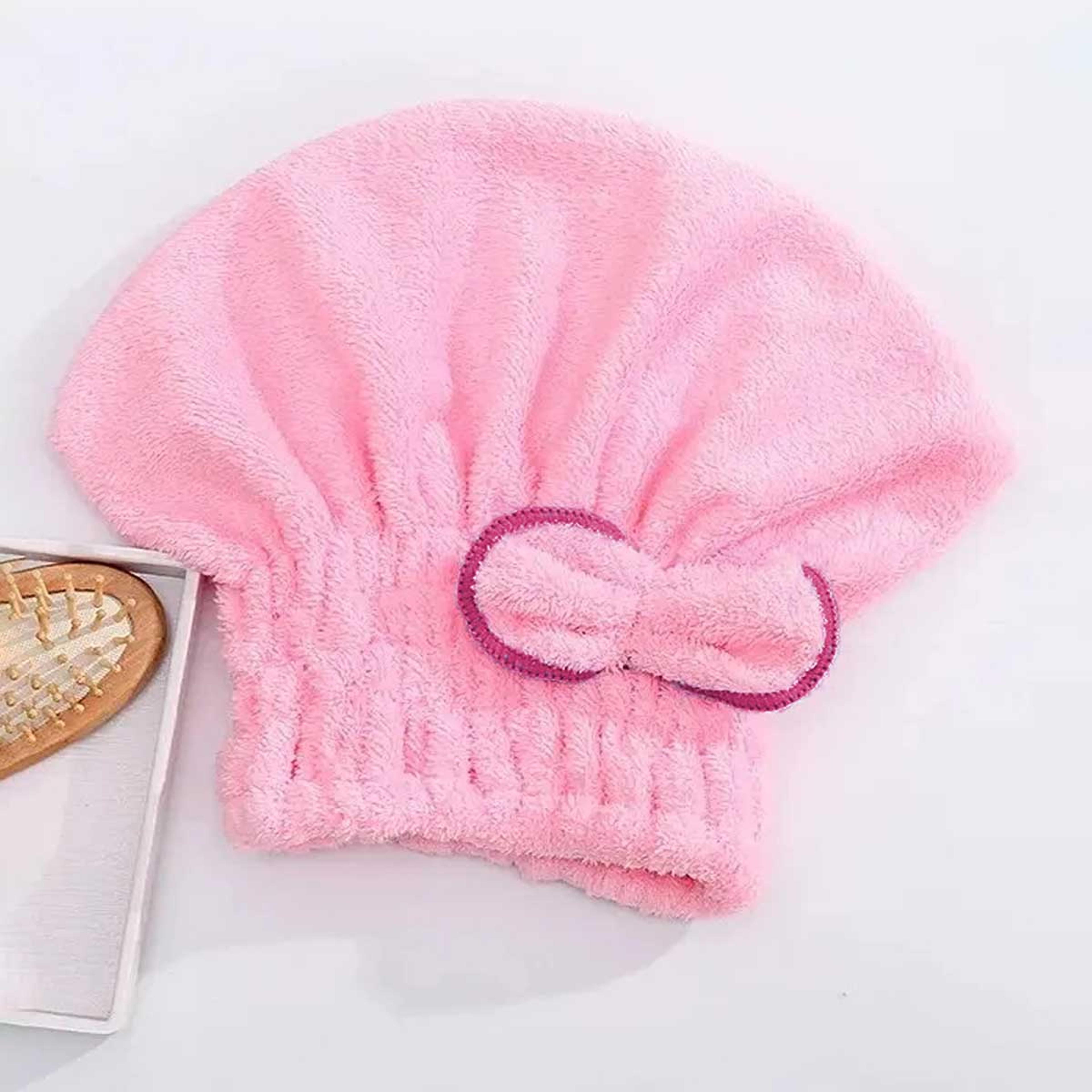 Microfibre Quick Hair Drying Bath Towel Cap With Bowknot  Soft  Breathable Shower Cap For Women 5